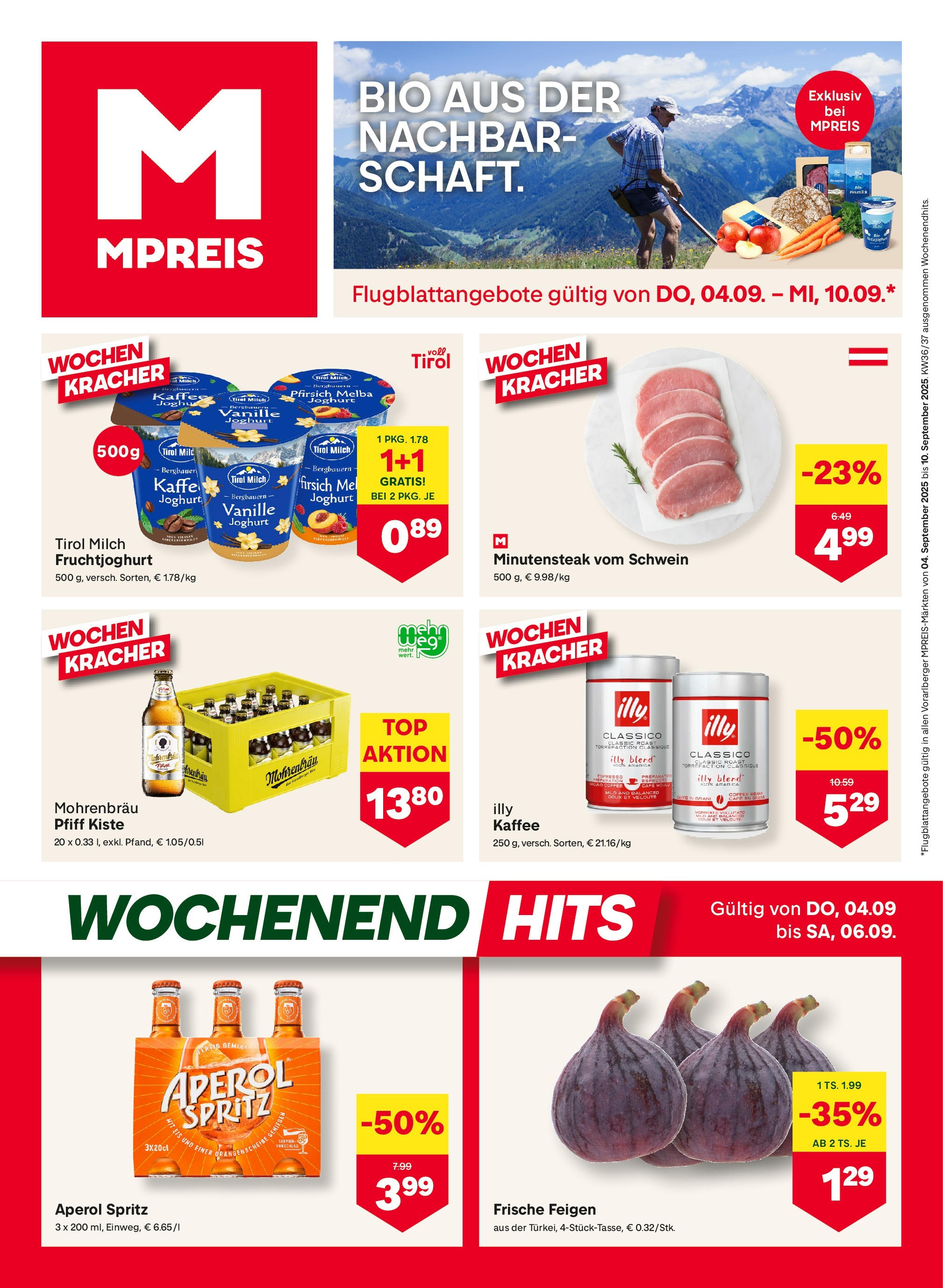 MPREIS St.Gallenkirch (04.09.2025) || Aktuelle Angebote | Seite: 1 | Produkte: Eis, Milch, Joghurt, Kaffee MPREIS St.Gallenkirch von 04.09.2025 - Aktuelle Angebote | Seite: 1 | Produkte: Eis, Milch, Joghurt, Kaffee