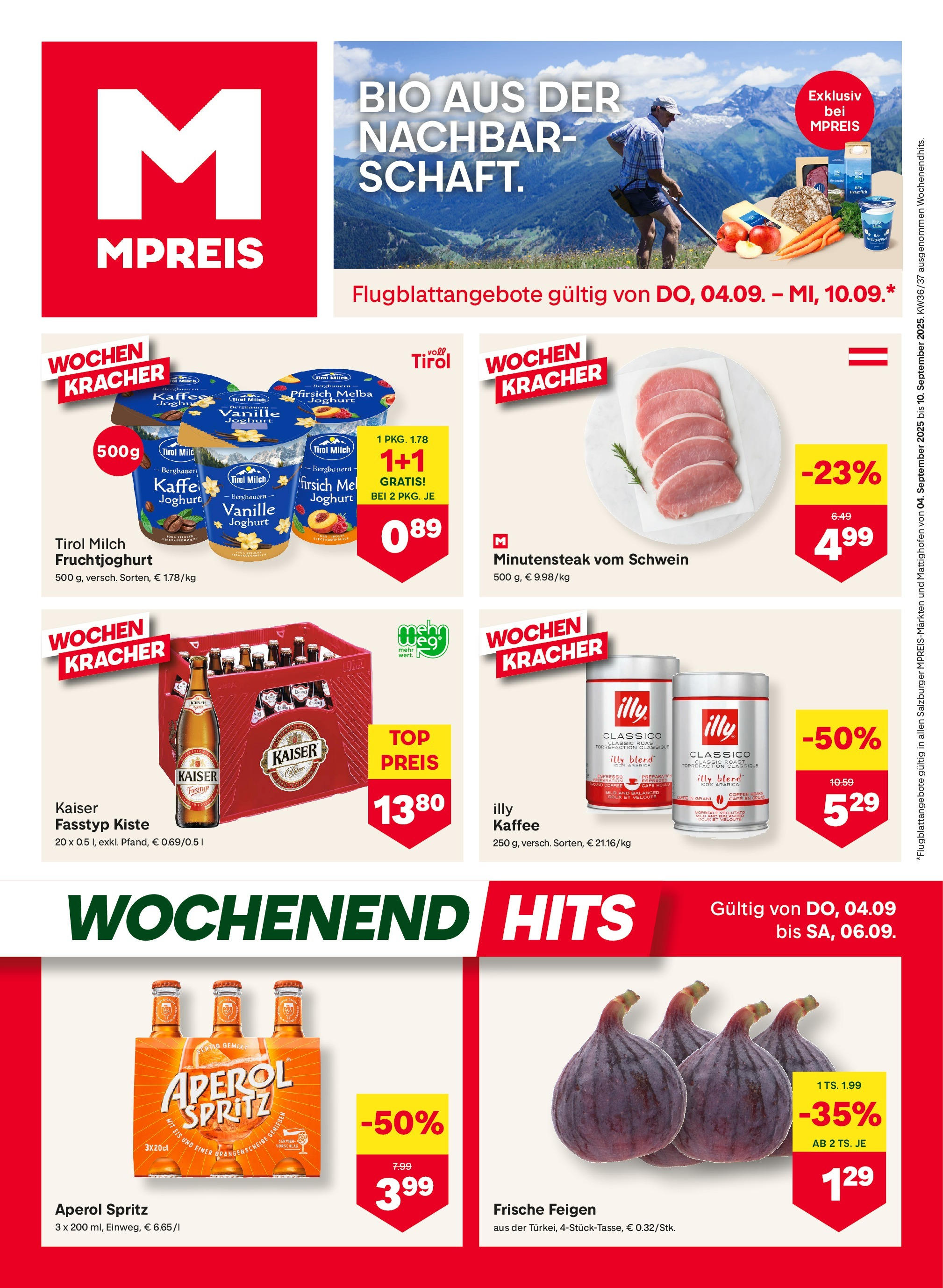 MPREIS Saalbach (04.09.2025) || Aktuelle Angebote | Seite: 1 | Produkte: Eis, Pfirsich, Milch, Joghurt MPREIS Saalbach von 04.09.2025 - Aktuelle Angebote | Seite: 1 | Produkte: Eis, Pfirsich, Milch, Joghurt
