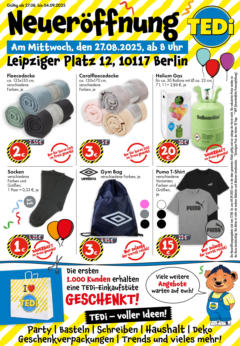 Vorschau von dem Prospekt des Geschäftes TEDi, gültig ab dem 25.08.2025