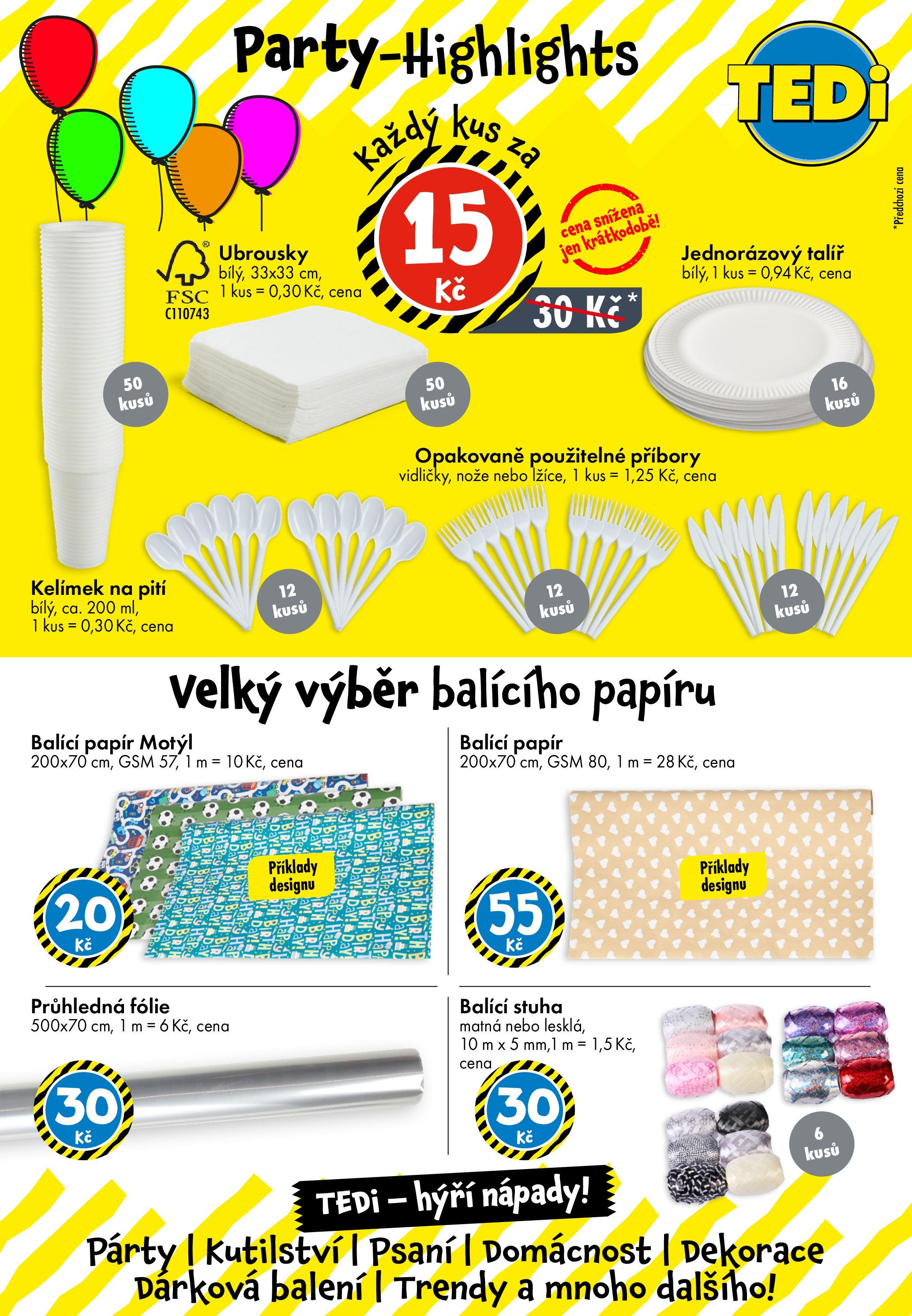 TEDi leták od 27.08.2025 - akční nabídka | Strana: 10 | Produkty: Nože, Ubrousky, Talíř, Dekorace TEDi leták od 27.08.2025 - akční nabídka | Strana: 10 | Produkty: Nože, Ubrousky, Talíř, Dekorace