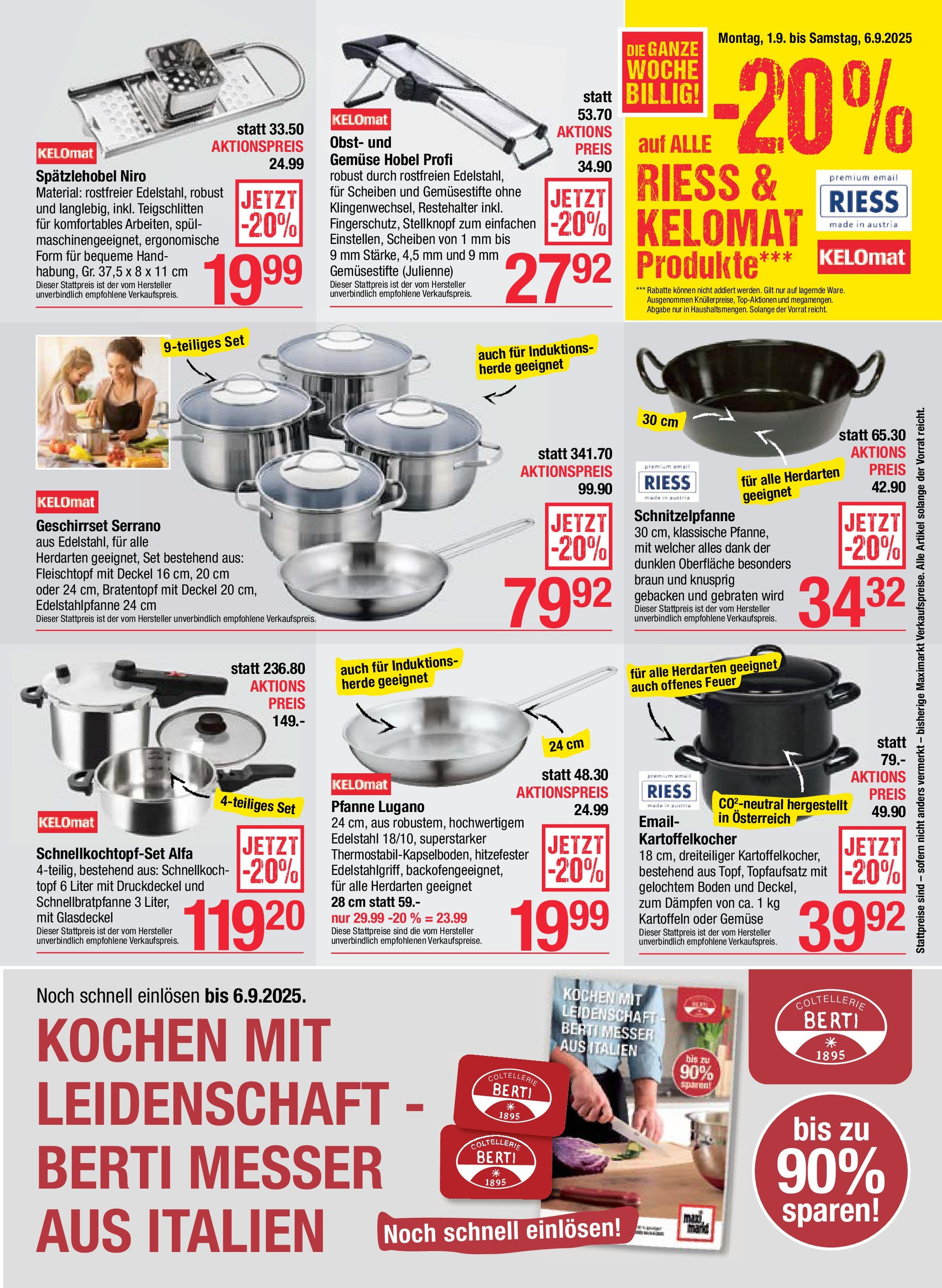 Maximarkt Ried (01.09.2025) || Aktuelle Angebote | Seite: 17 | Produkte: Kartoffeln, Gemüse, Obst, Hobel Maximarkt Ried von 01.09.2025 - Aktuelle Angebote | Seite: 17 | Produkte: Kartoffeln, Gemüse, Obst, Hobel