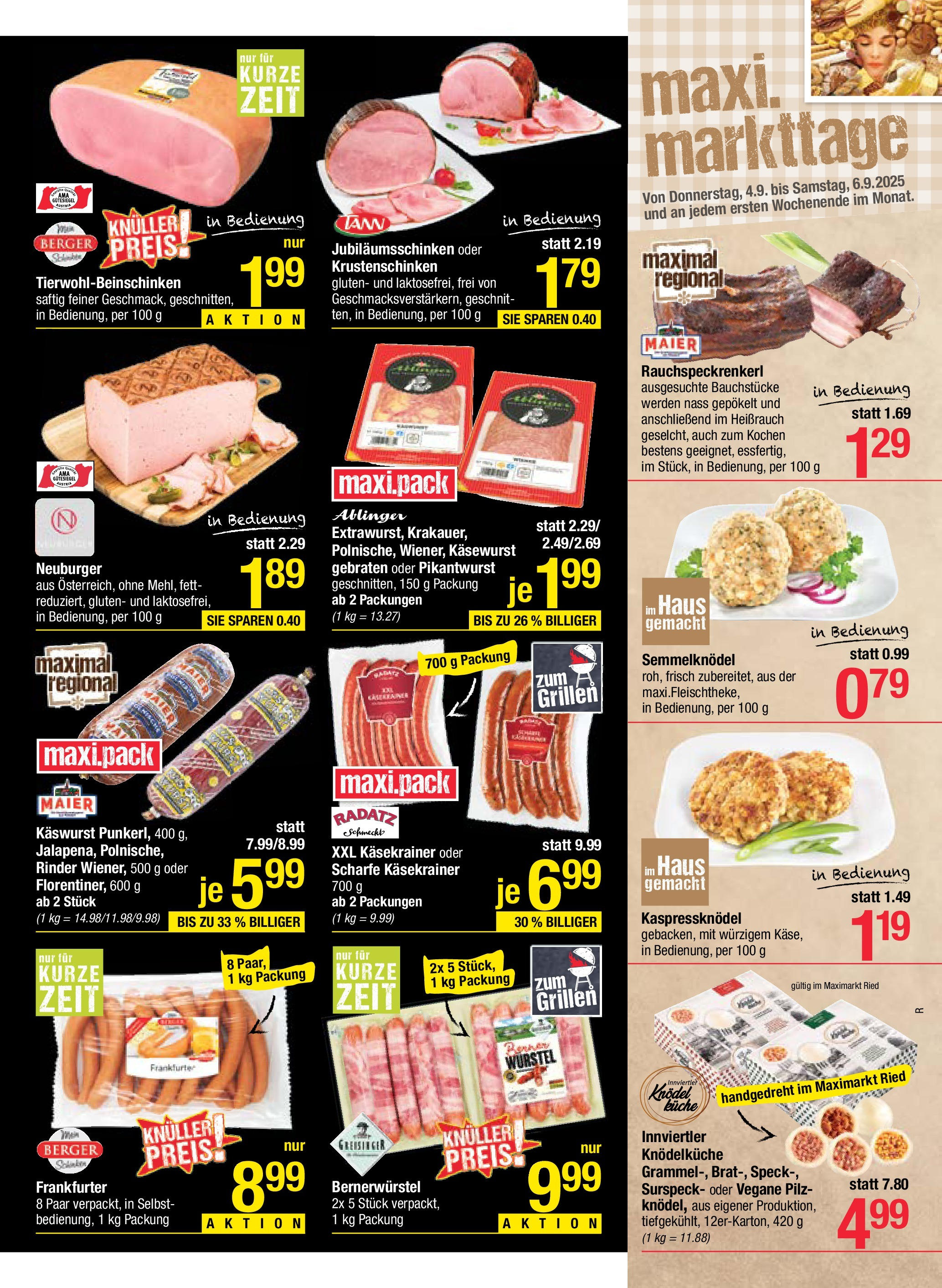Maximarkt Ried (01.09.2025) || Aktuelle Angebote | Seite: 5 Maximarkt Ried von 01.09.2025 - Aktuelle Angebote | Seite: 5