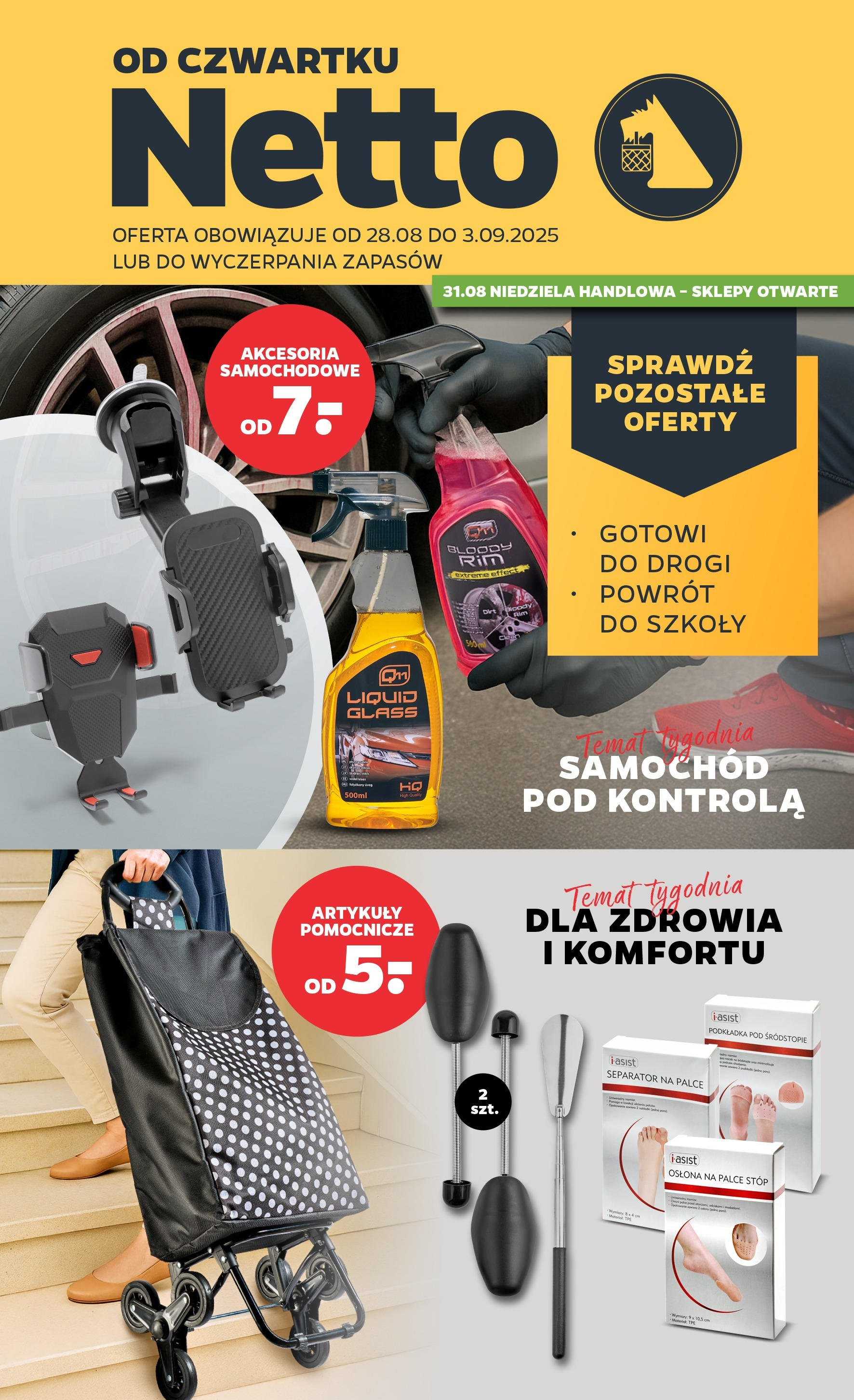 Netto gazetka - Spożywcza od 28.08.2025 | Promocje | Strona: 25 | Produkty: Akcesoria samochodowe Netto gazetka - Spożywcza od 28.08.2025 - Aktualne promocje | Strona: 25 | Produkty: Akcesoria samochodowe