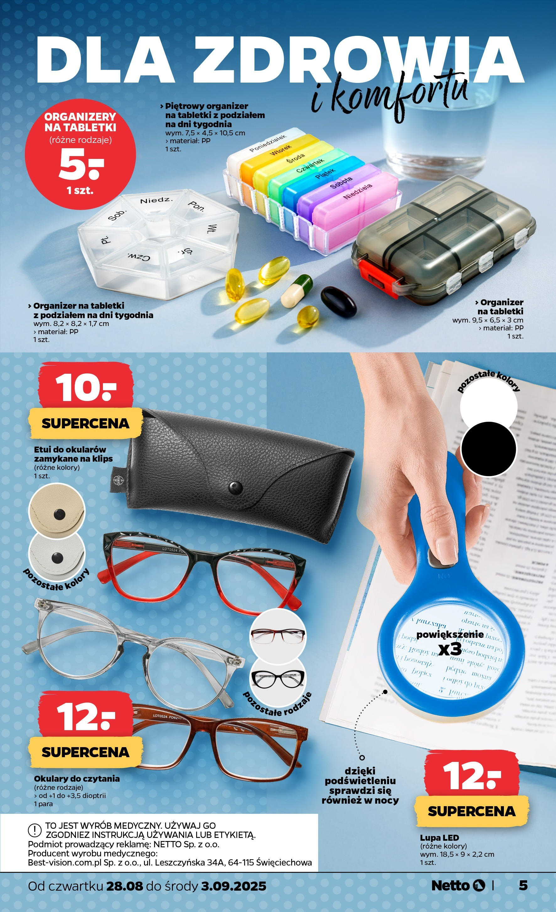 Netto gazetka - Spożywcza od 28.08.2025 | Promocje | Strona: 29 | Produkty: Okulary Netto gazetka - Spożywcza od 28.08.2025 - Aktualne promocje | Strona: 29 | Produkty: Okulary