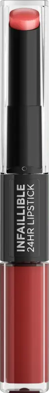 L'ORÉAL PARiS Lippenstift Infaillible 2-Step 435 Fearless Corail