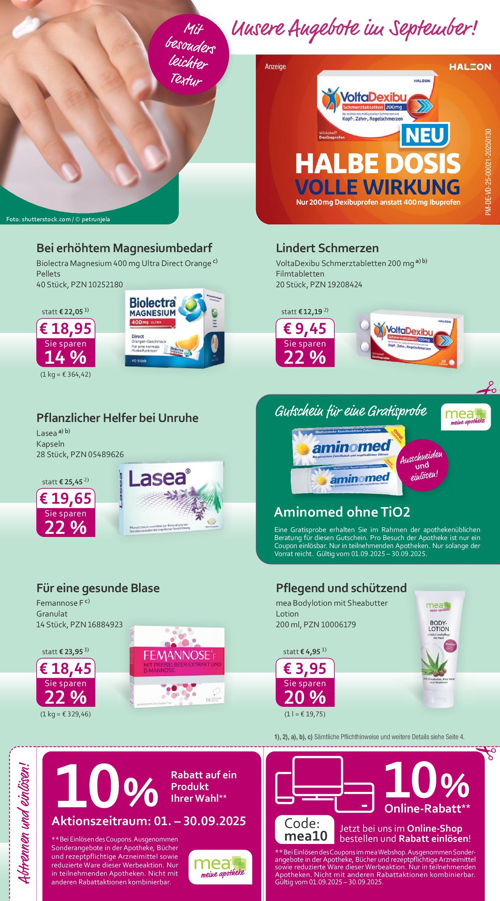 Entdecke - mea Apotheke: Top Angebote im September! (ab 31.08.2025) zum Blättern | Seite: 3 | Produkte: Body Lotion