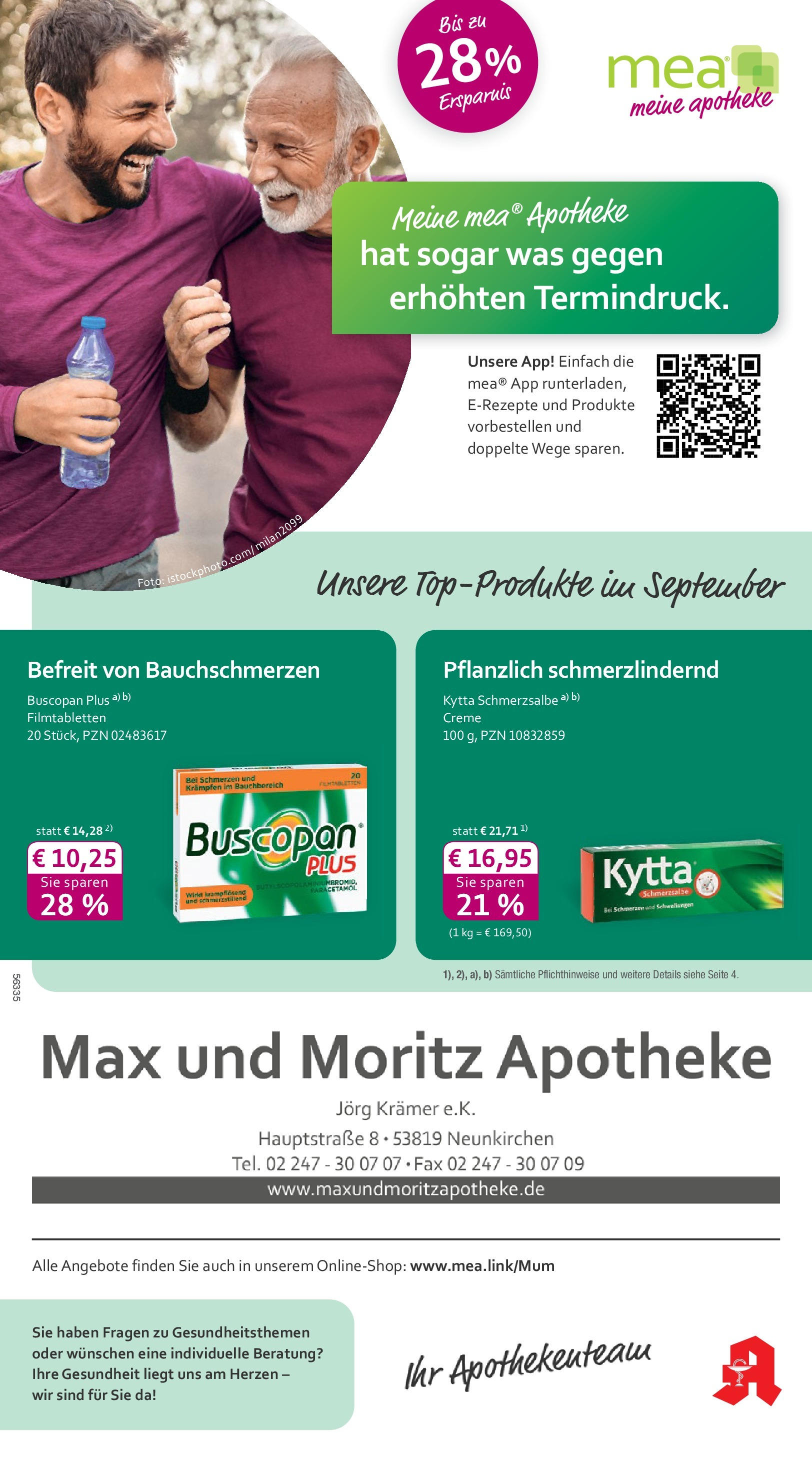 Entdecke - mea Apotheke: Top Angebote im September! (ab 31.08.2025) zum Blättern | Seite: 1 | Produkte: Creme