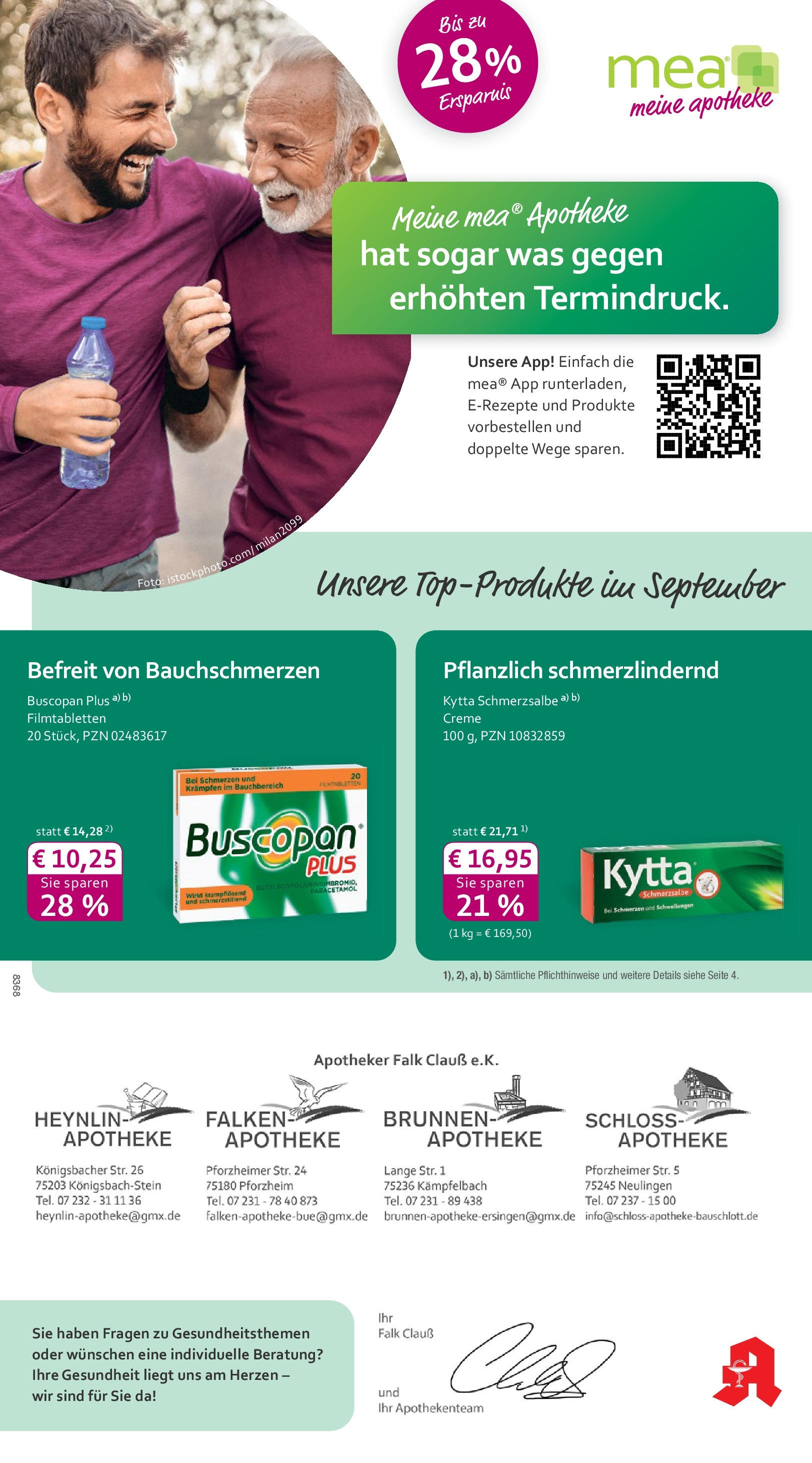 Entdecke - mea Apotheke: Top Angebote im September! (ab 31.08.2025) zum Blättern | Seite: 1 | Produkte: Creme