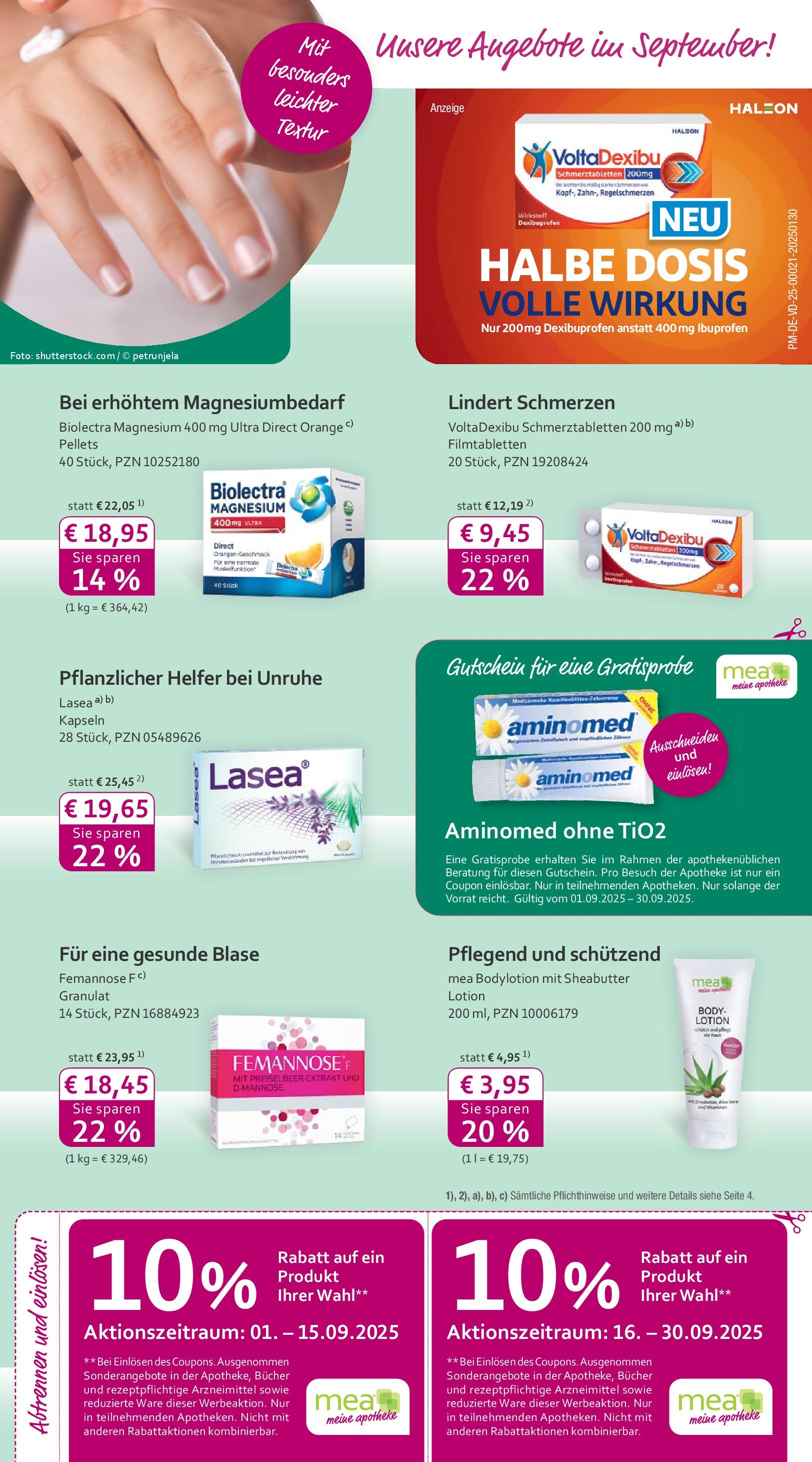 Entdecke - mea Apotheke: Top Angebote im September! (ab 31.08.2025) zum Blättern | Seite: 3 | Produkte: Body Lotion