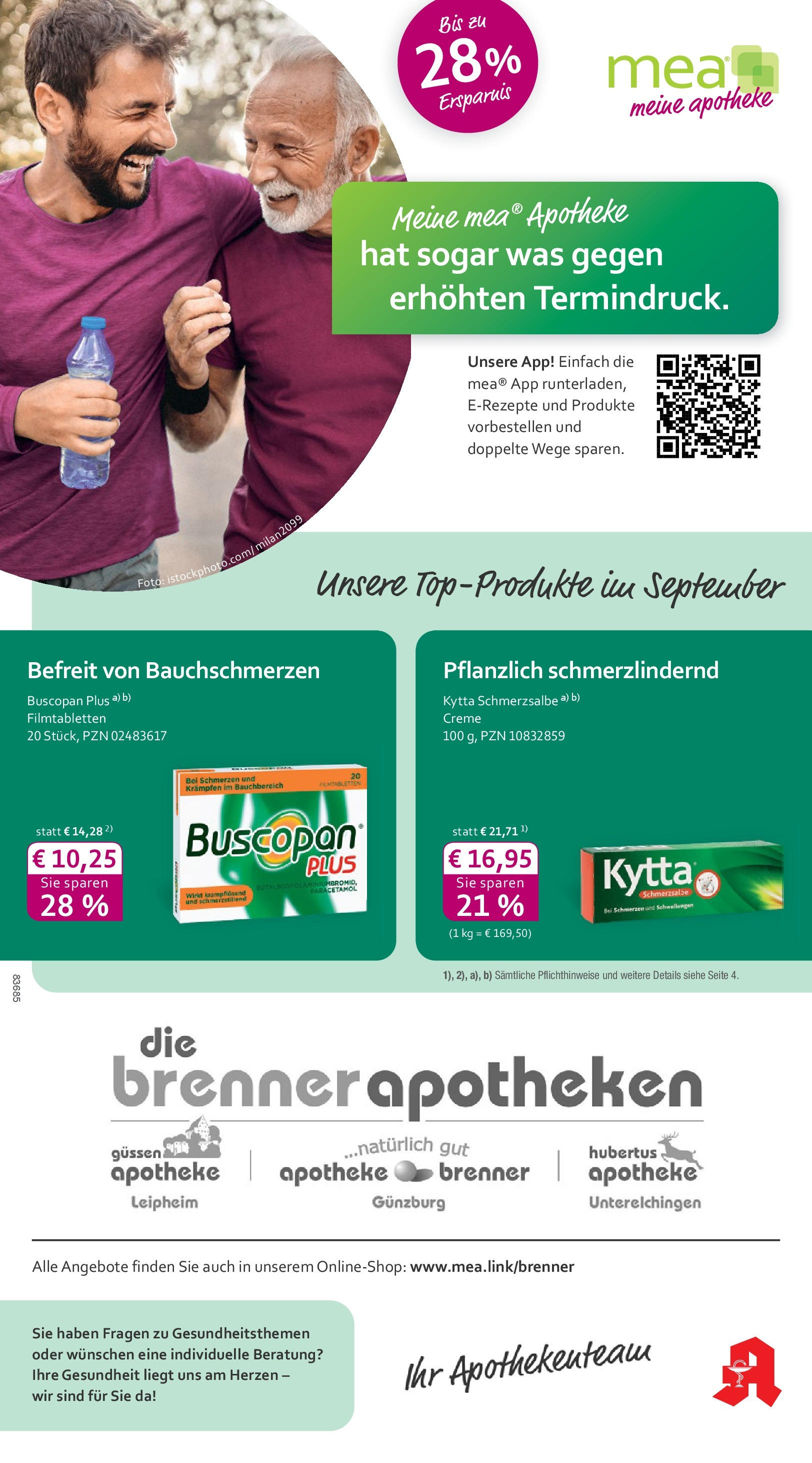 Entdecke - mea Apotheke: Top Angebote im September! (ab 31.08.2025) zum Blättern | Seite: 1 | Produkte: Creme