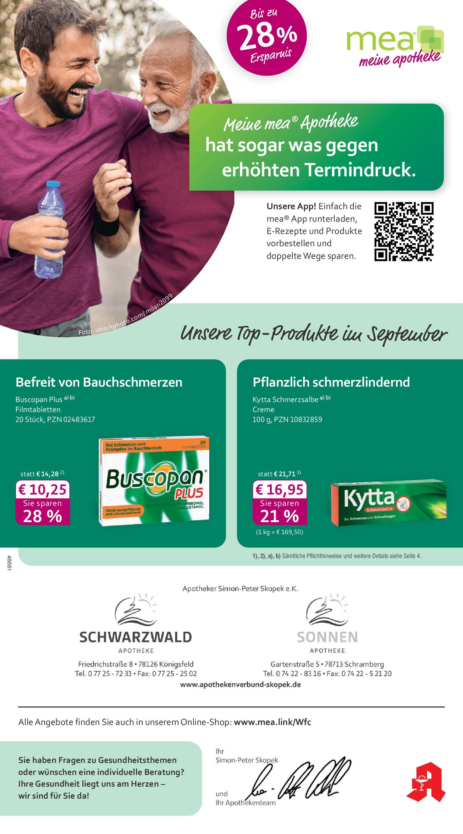 Entdecke - mea Apotheke: Top Angebote im September! (ab 31.08.2025) zum Blättern | Seite: 1 | Produkte: Creme