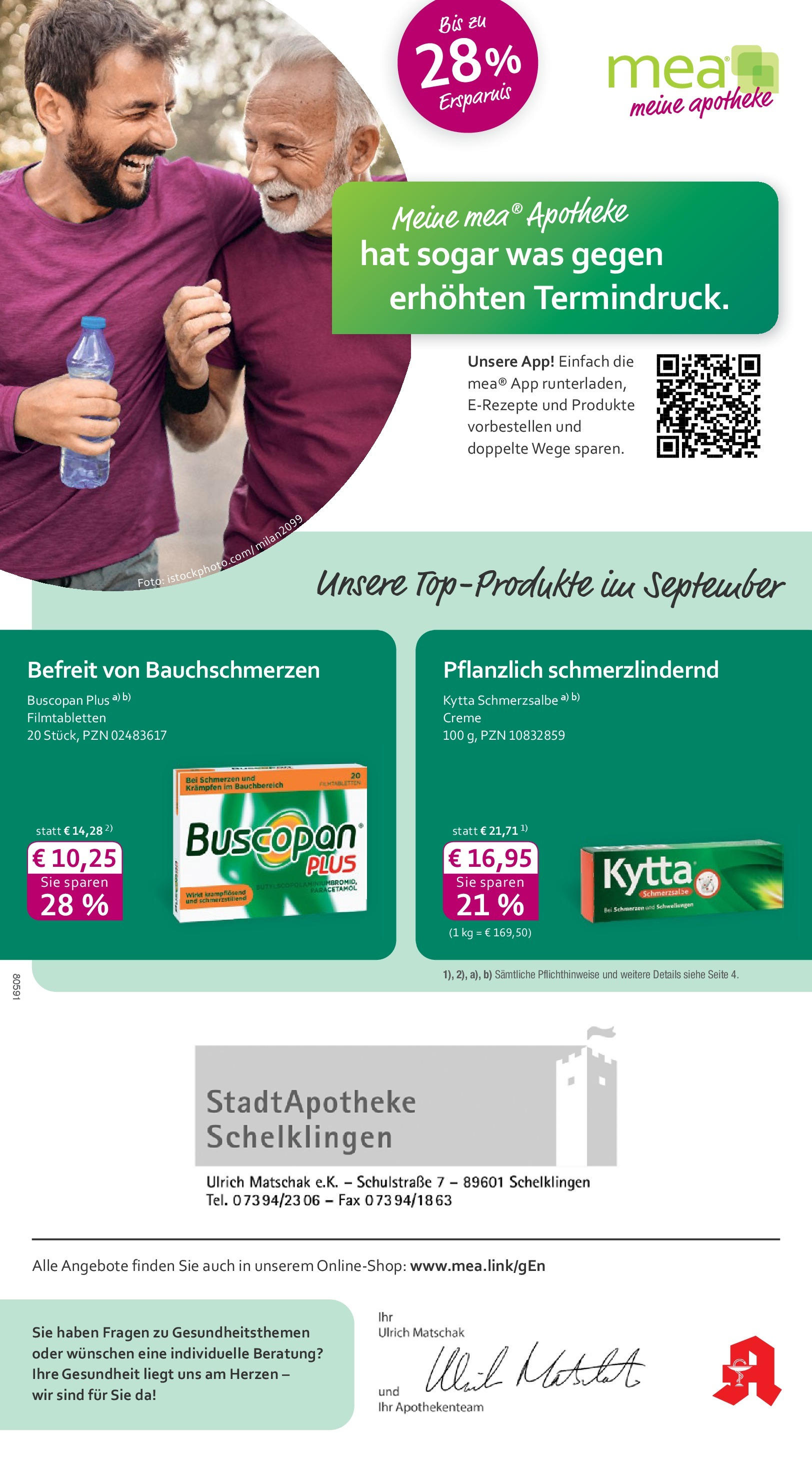 Entdecke - mea Apotheke: Top Angebote im September! (ab 31.08.2025) zum Blättern | Seite: 1 | Produkte: Creme