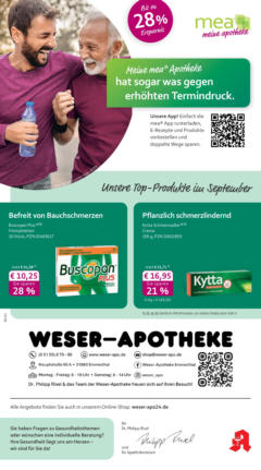 Entdecke - mea Apotheke: Top Angebote im September! ab 31.08.2025 gültig