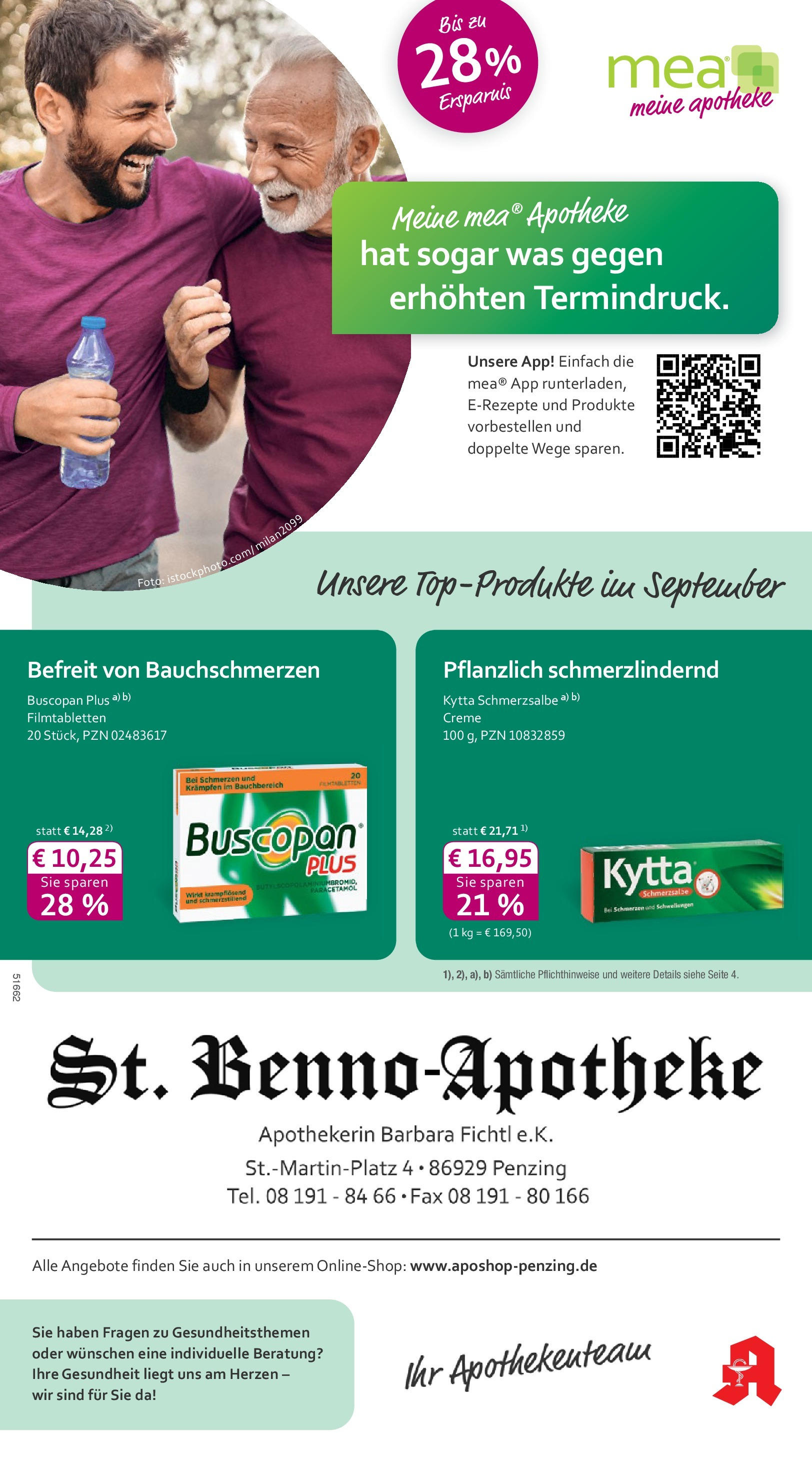 Entdecke - mea Apotheke: Top Angebote im September! (ab 31.08.2025) zum Blättern | Seite: 1 | Produkte: Creme