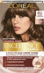 L'ORÉAL PARiS EXCELLENCE Creme Haarfarbe Nude 6U Universal Dunkelblond