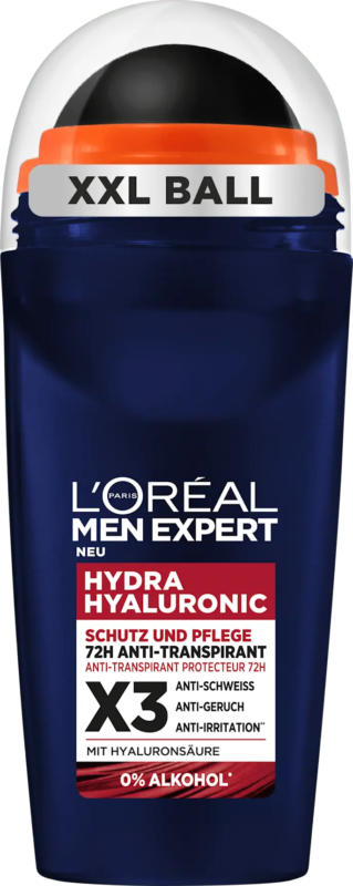 L'ORÉAL PARiS MEN EXPERT Antitranspirant Deo Roll-on Hydra Hyaluronic