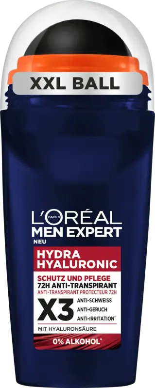 L'ORÉAL PARiS MEN EXPERT Antitranspirant Deo Roll-on Hydra Hyaluronic