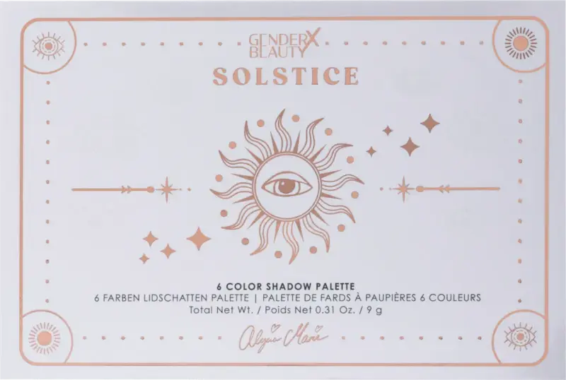 Gender X Beauty Lidschatten Palette Solstice by Alycia Marie