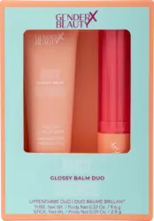 Gender X Beauty Lipbalm Glossy Duo Juicy Quench Nude Drop