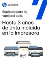 HP Store Hasta 3 años de tinta incluída en la impresora - hasta el 30.09.2025