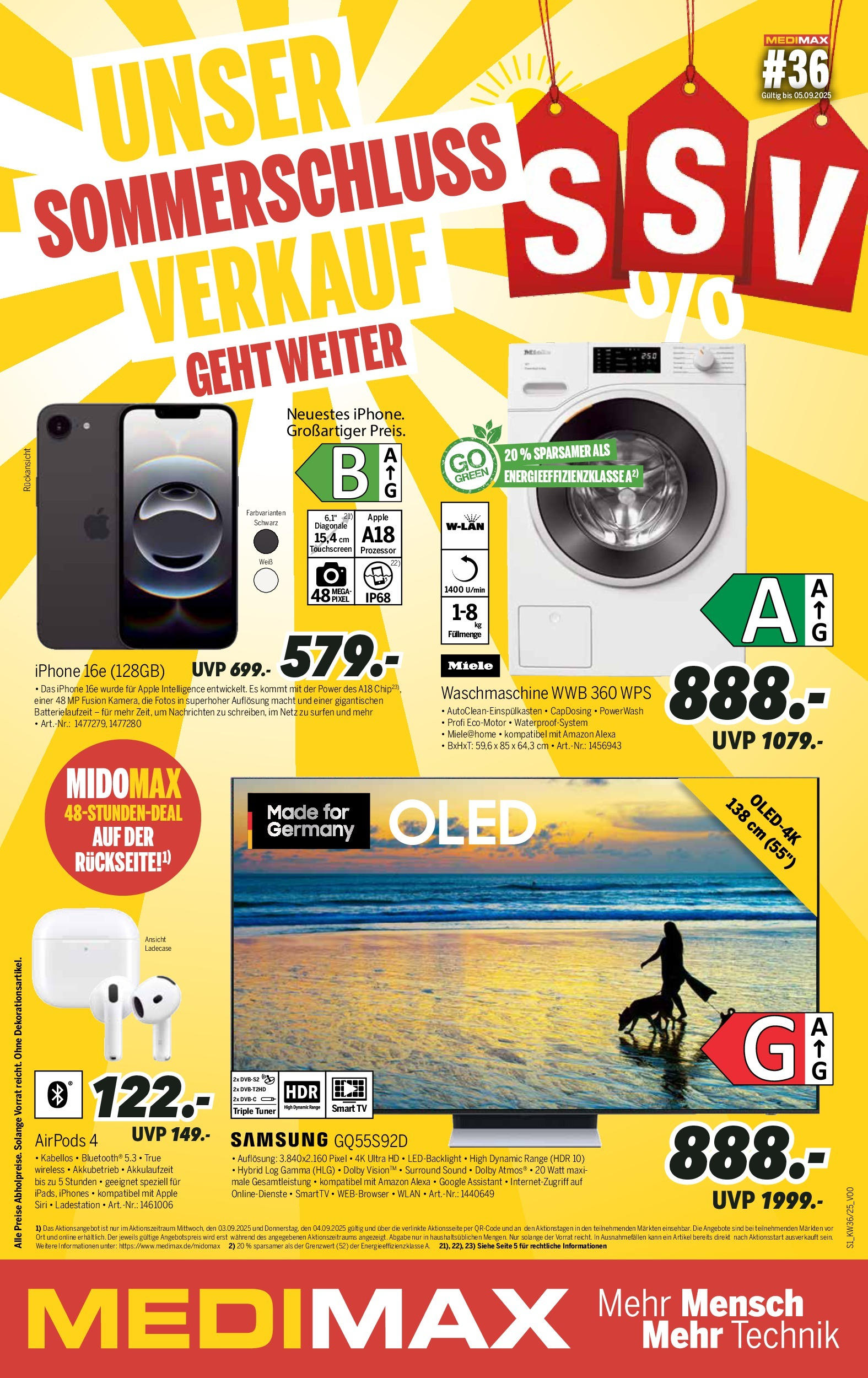 Medimax Prospekt Görlitz (ab 30.08.2025) zum Blättern | Seite: 1 | Produkte: Airpods, Waschmaschine, Iphone, Apple Medimax Prospekt Görlitz (ab 30.08.2025) zum Blättern | Seite: 1 | Produkte: Airpods, Waschmaschine, Iphone, Apple