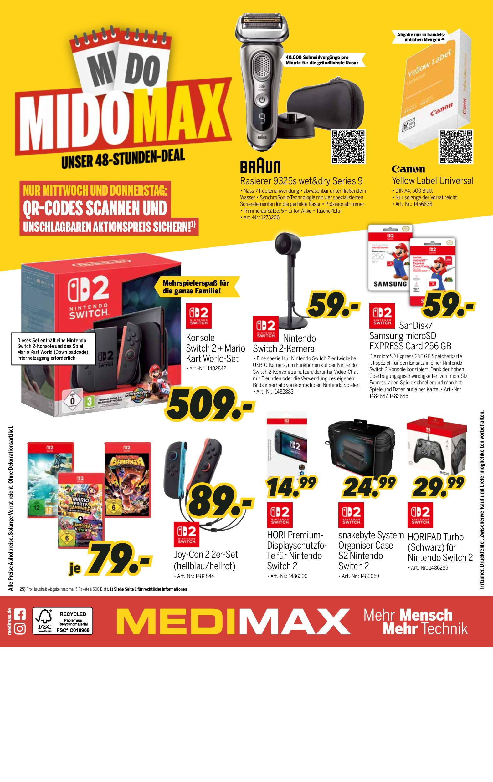 Medimax Prospekt Görlitz (ab 30.08.2025) zum Blättern | Seite: 8 | Produkte: Spiel, Speicherkarte, Rasierer, Samsung Medimax Prospekt Görlitz (ab 30.08.2025) zum Blättern | Seite: 8 | Produkte: Spiel, Speicherkarte, Rasierer, Samsung