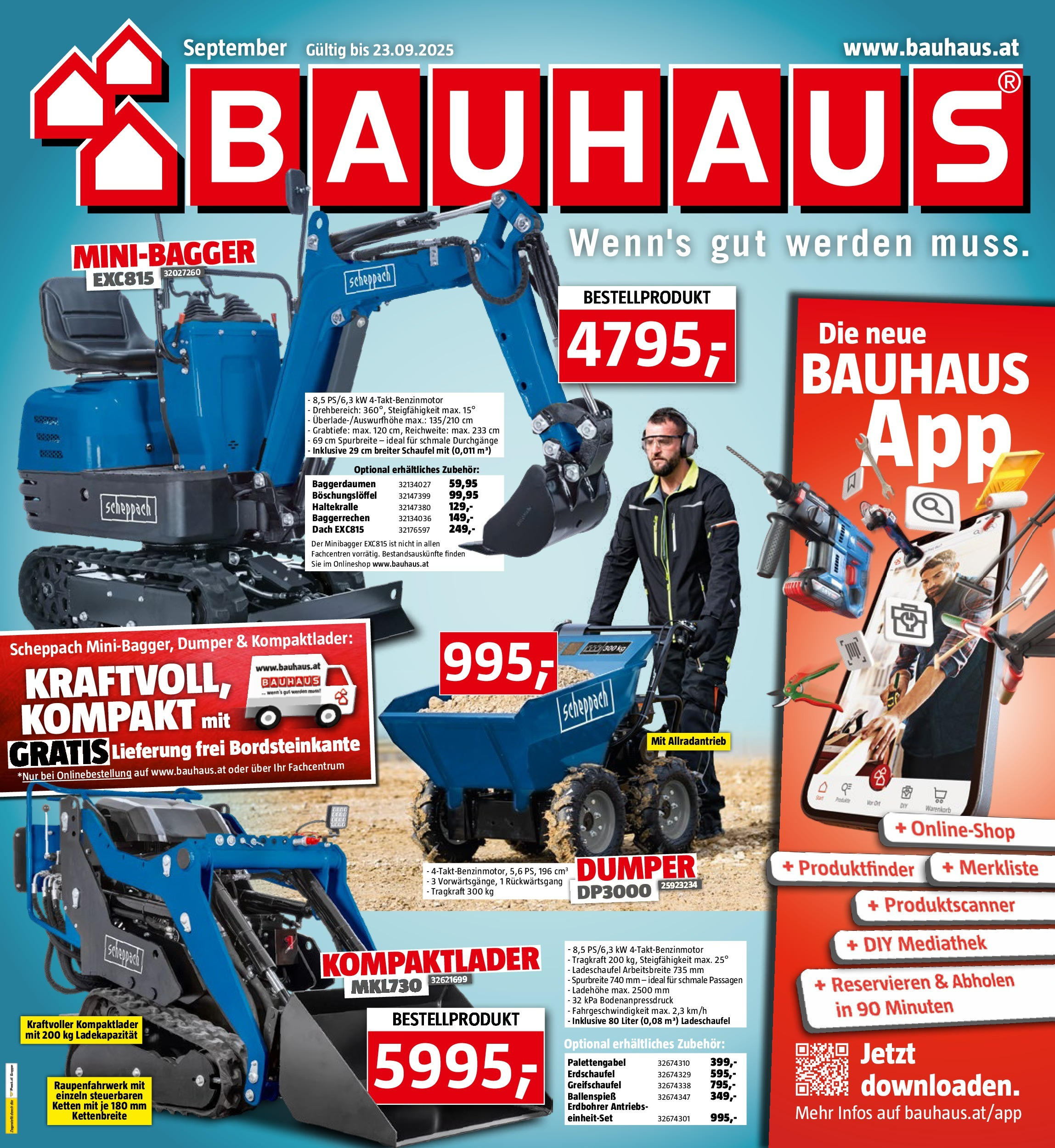 Bauhaus Prospekt aktuell (02.09.2025) || Aktuelle Angebote | Seite: 1 Bauhaus Prospekt aktuell von 02.09.2025 - Aktuelle Angebote | Seite: 1
