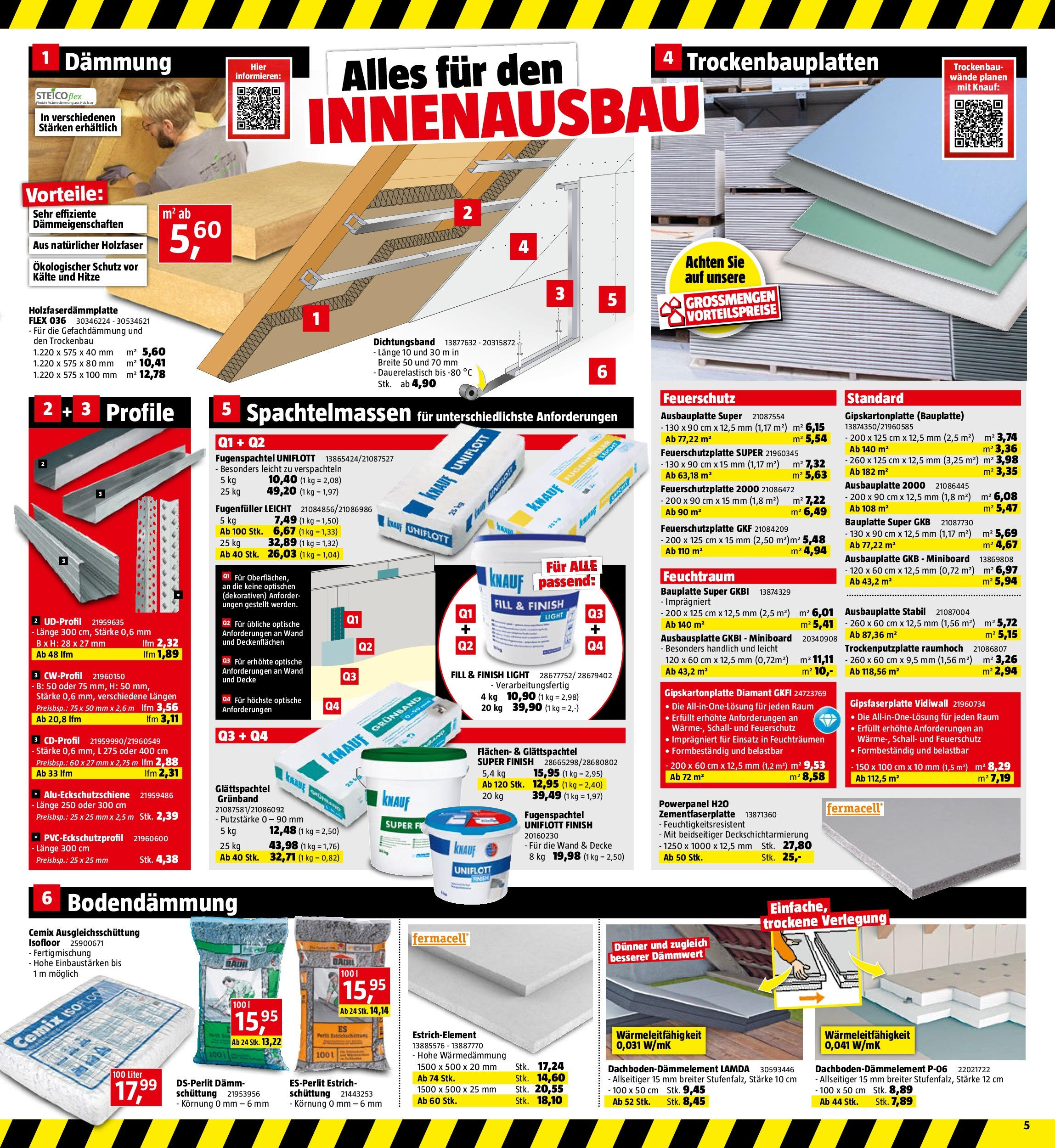 Bauhaus Prospekt aktuell (02.09.2025) || Aktuelle Angebote | Seite: 5 | Produkte: Decke Bauhaus Prospekt aktuell von 02.09.2025 - Aktuelle Angebote | Seite: 5 | Produkte: Decke