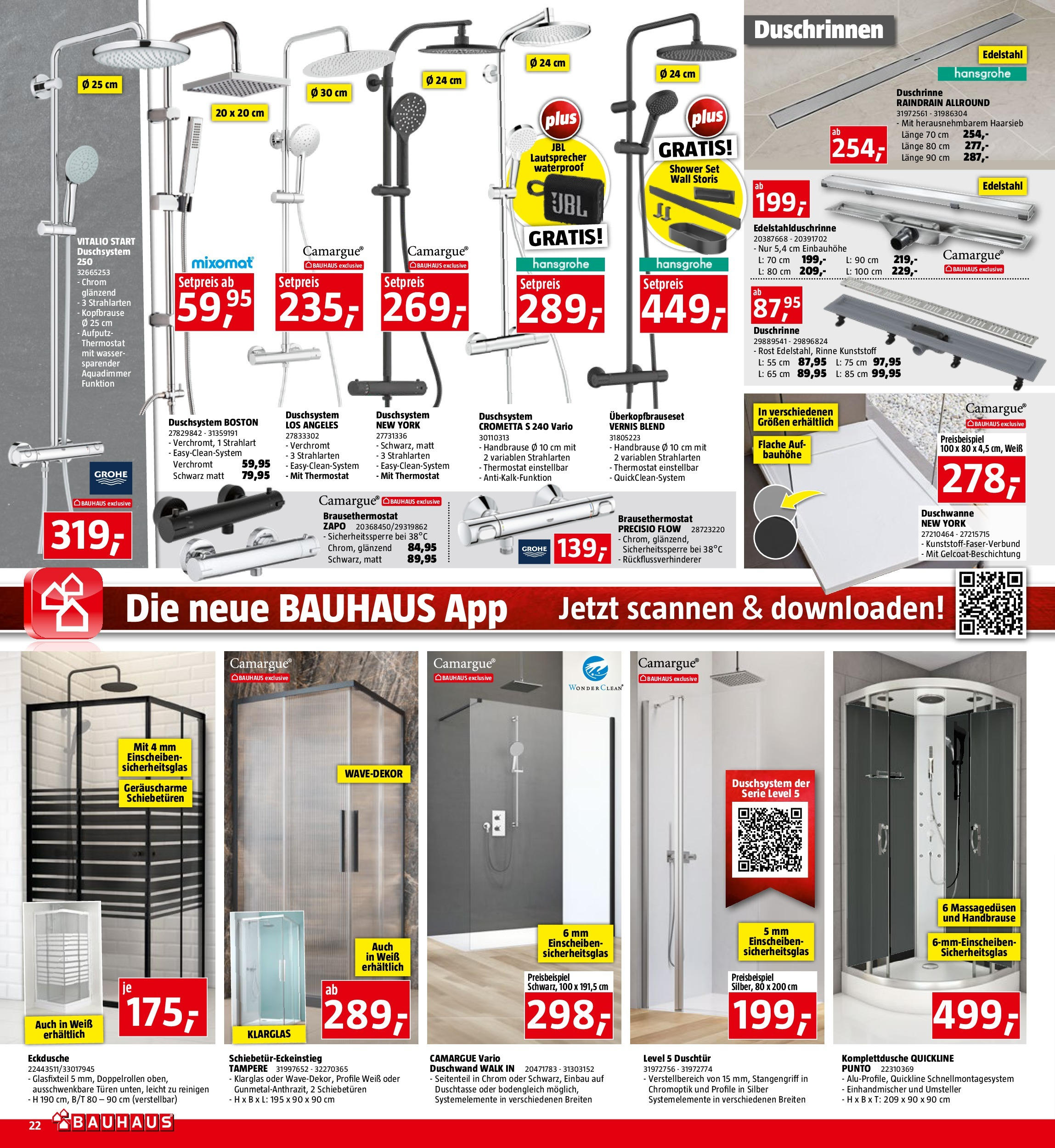 Bauhaus Prospekt aktuell (02.09.2025) || Aktuelle Angebote | Seite: 22 | Produkte: Wasser, Lautsprecher Bauhaus Prospekt aktuell von 02.09.2025 - Aktuelle Angebote | Seite: 22 | Produkte: Wasser, Lautsprecher