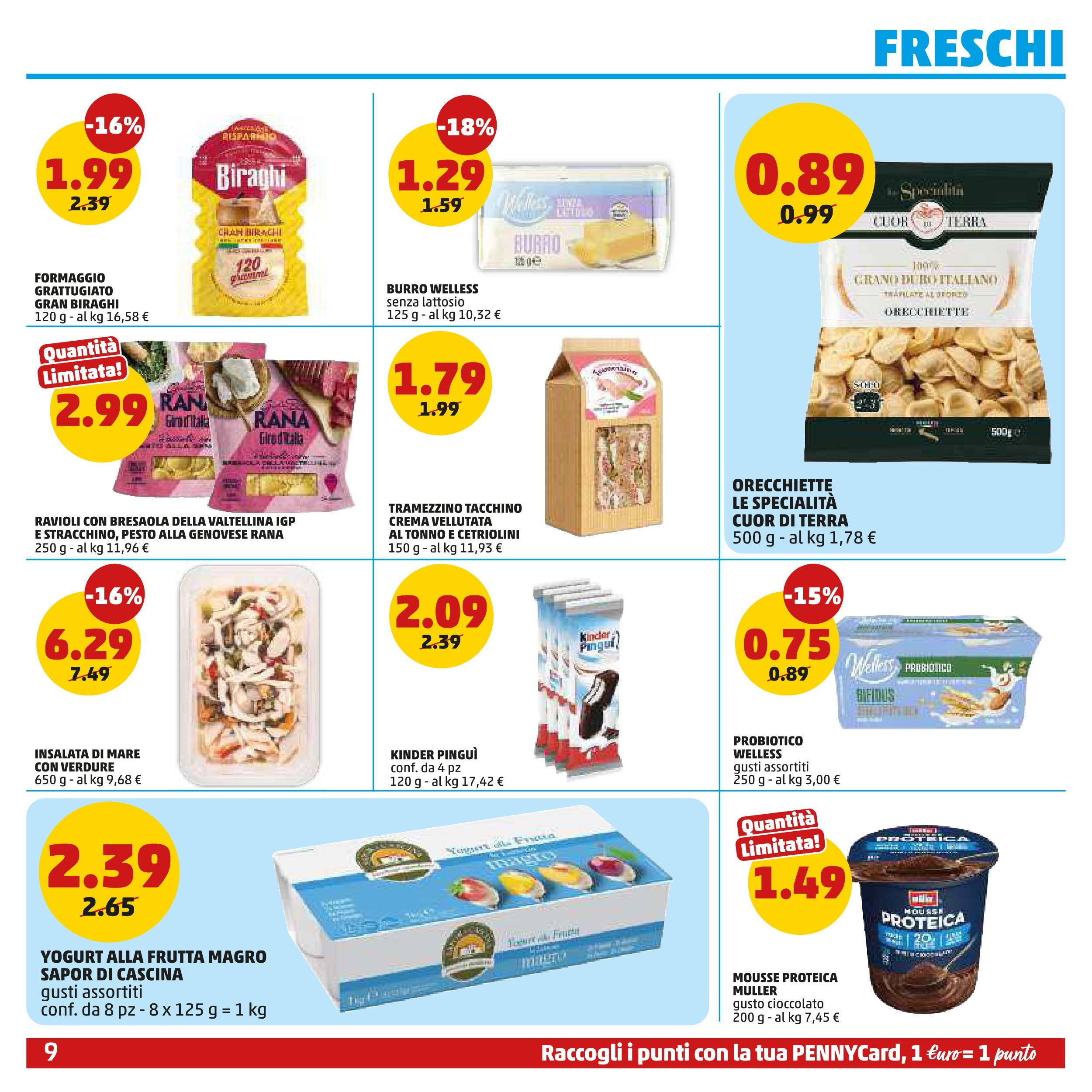 Volantino PENNY dal 27/08/2025 anteprima > (PENNY - Maxi formato) | Pagina: 9 | Prodotti: Yogurt, Frutta, Pesto, Tonno Volantino PENNY dal 27/08/2025 anteprima > (PENNY - Maxi formato) | Pagina: 9 | Prodotti: Yogurt, Frutta, Pesto, Tonno