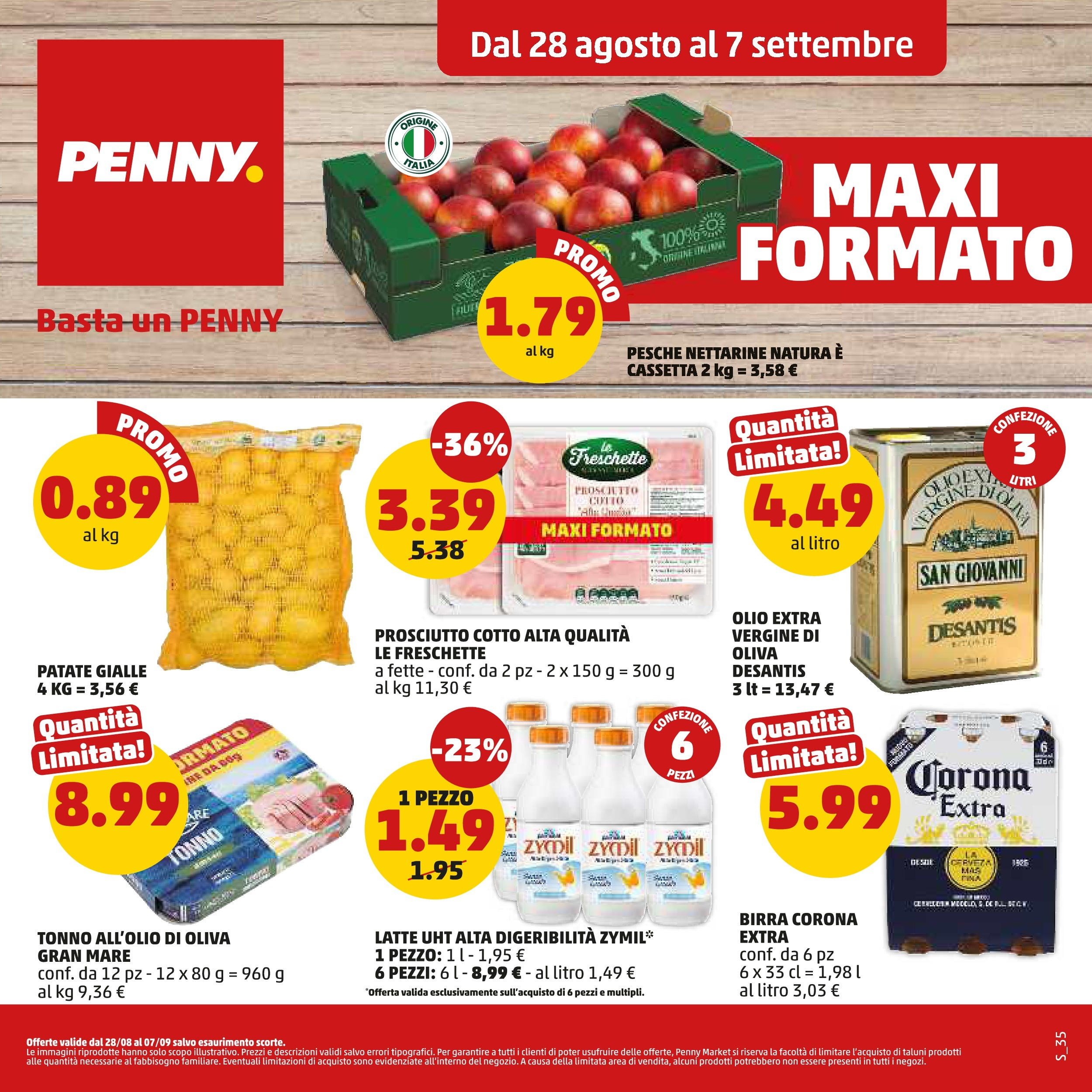 Volantino PENNY dal 27/08/2025 anteprima > (PENNY - Maxi formato) | Pagina: 1 | Prodotti: Olio, Prosciutto, Tonno, Olio extra vergine Volantino PENNY dal 27/08/2025 anteprima > (PENNY - Maxi formato) | Pagina: 1 | Prodotti: Olio, Prosciutto, Tonno, Olio extra vergine