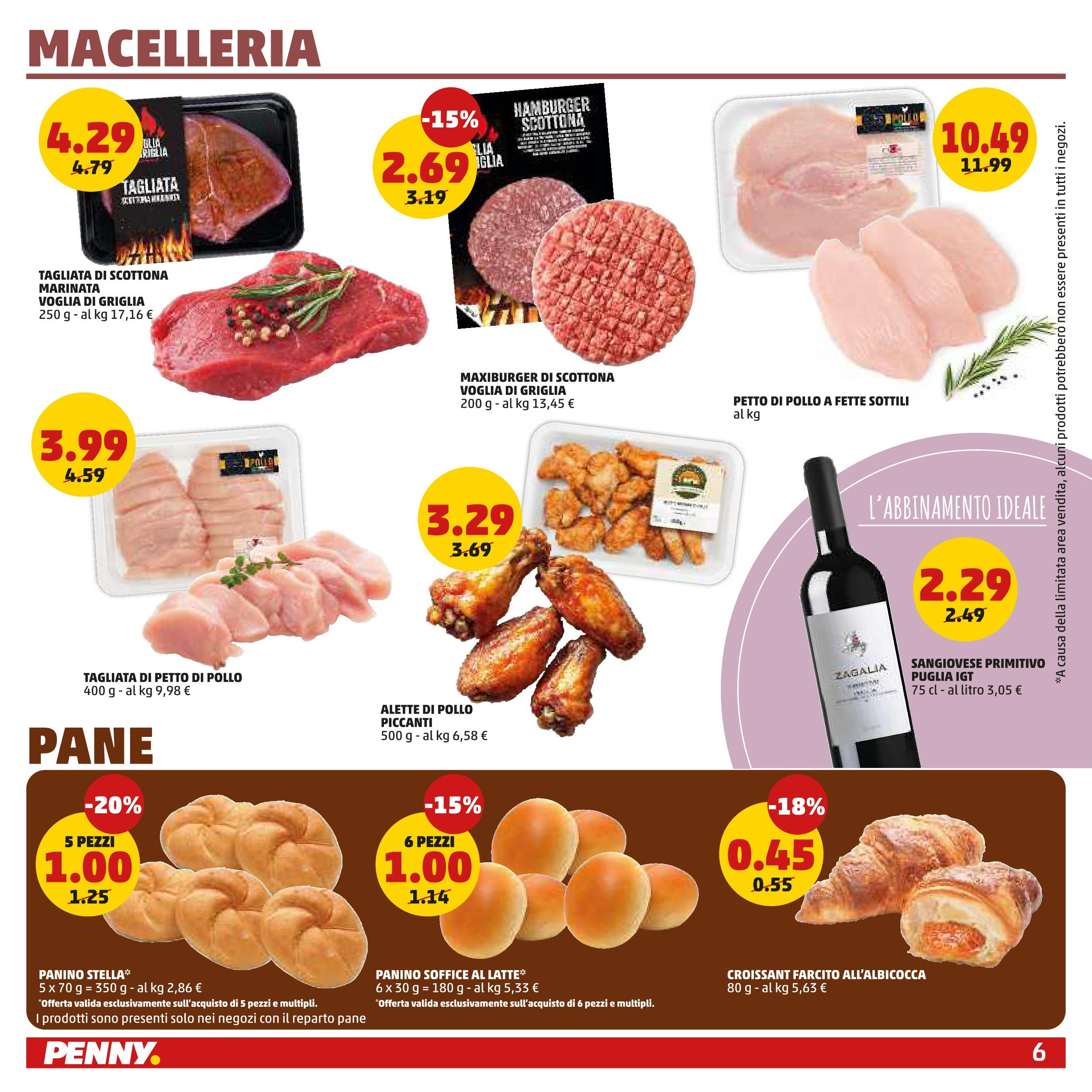 Volantino PENNY dal 27/08/2025 anteprima > (PENNY - Maxi formato) | Pagina: 6 | Prodotti: Petto di Pollo, Croissant, Griglia, Hamburger Volantino PENNY dal 27/08/2025 anteprima > (PENNY - Maxi formato) | Pagina: 6 | Prodotti: Petto di Pollo, Croissant, Griglia, Hamburger