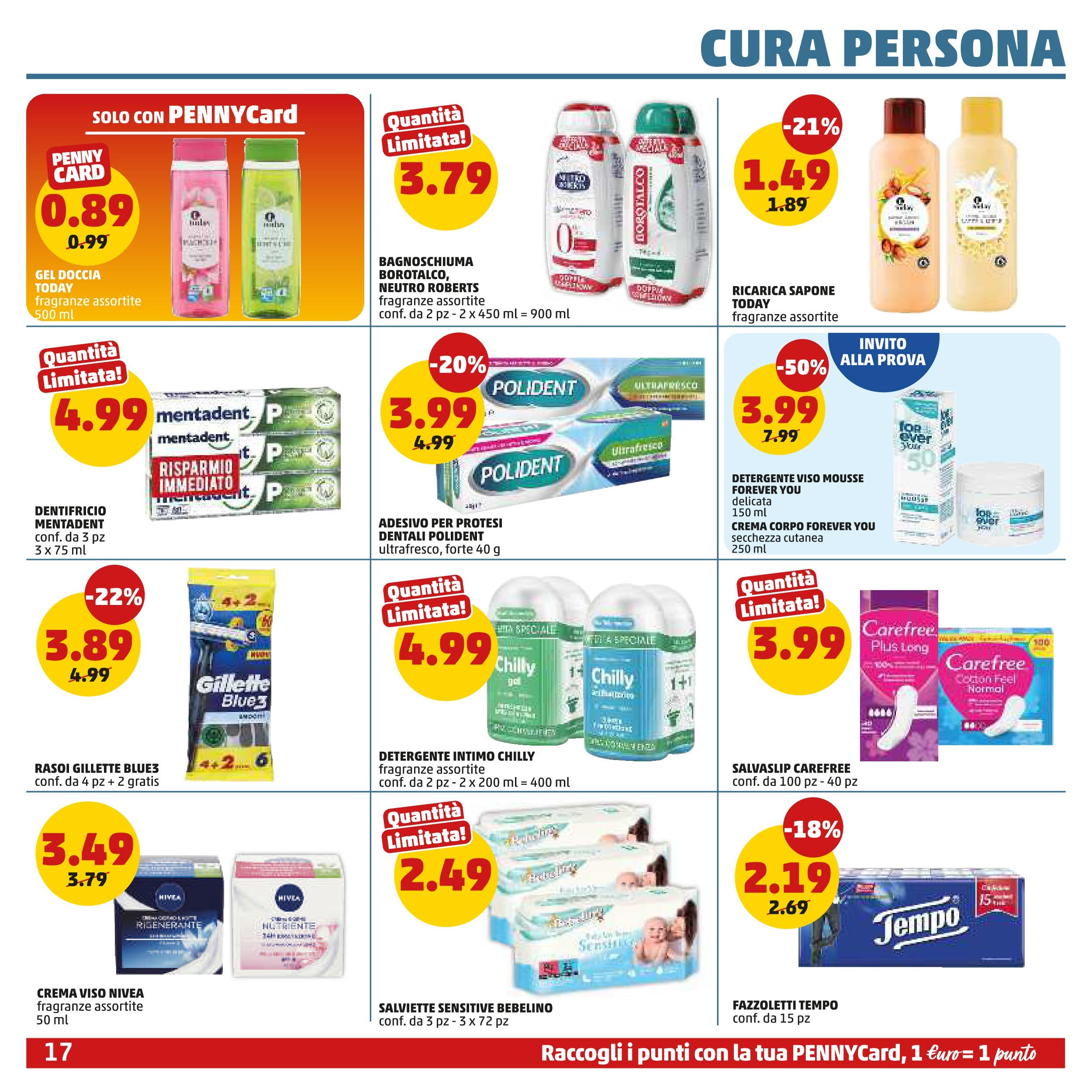 Volantino PENNY dal 27/08/2025 anteprima > (PENNY - Maxi formato) | Pagina: 17 | Prodotti: Sapone, Detergente intimo, Fazzoletti, Intimo Volantino PENNY dal 27/08/2025 anteprima > (PENNY - Maxi formato) | Pagina: 17 | Prodotti: Sapone, Detergente intimo, Fazzoletti, Intimo
