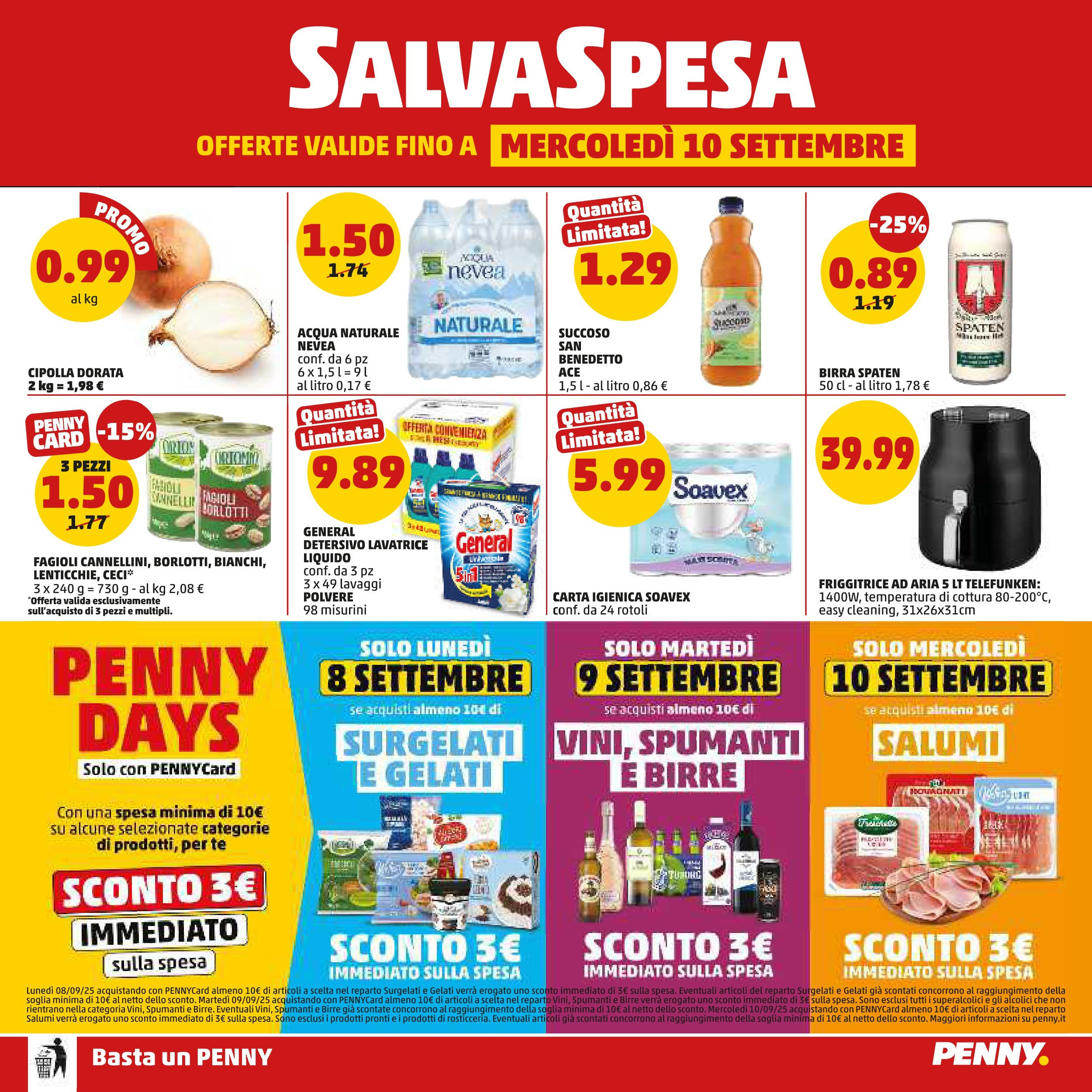 Volantino PENNY dal 27/08/2025 anteprima > (PENNY - Maxi formato) | Pagina: 20 | Prodotti: Birra, Acqua, Lavatrice, Friggitrice Volantino PENNY dal 27/08/2025 anteprima > (PENNY - Maxi formato) | Pagina: 20 | Prodotti: Birra, Acqua, Lavatrice, Friggitrice