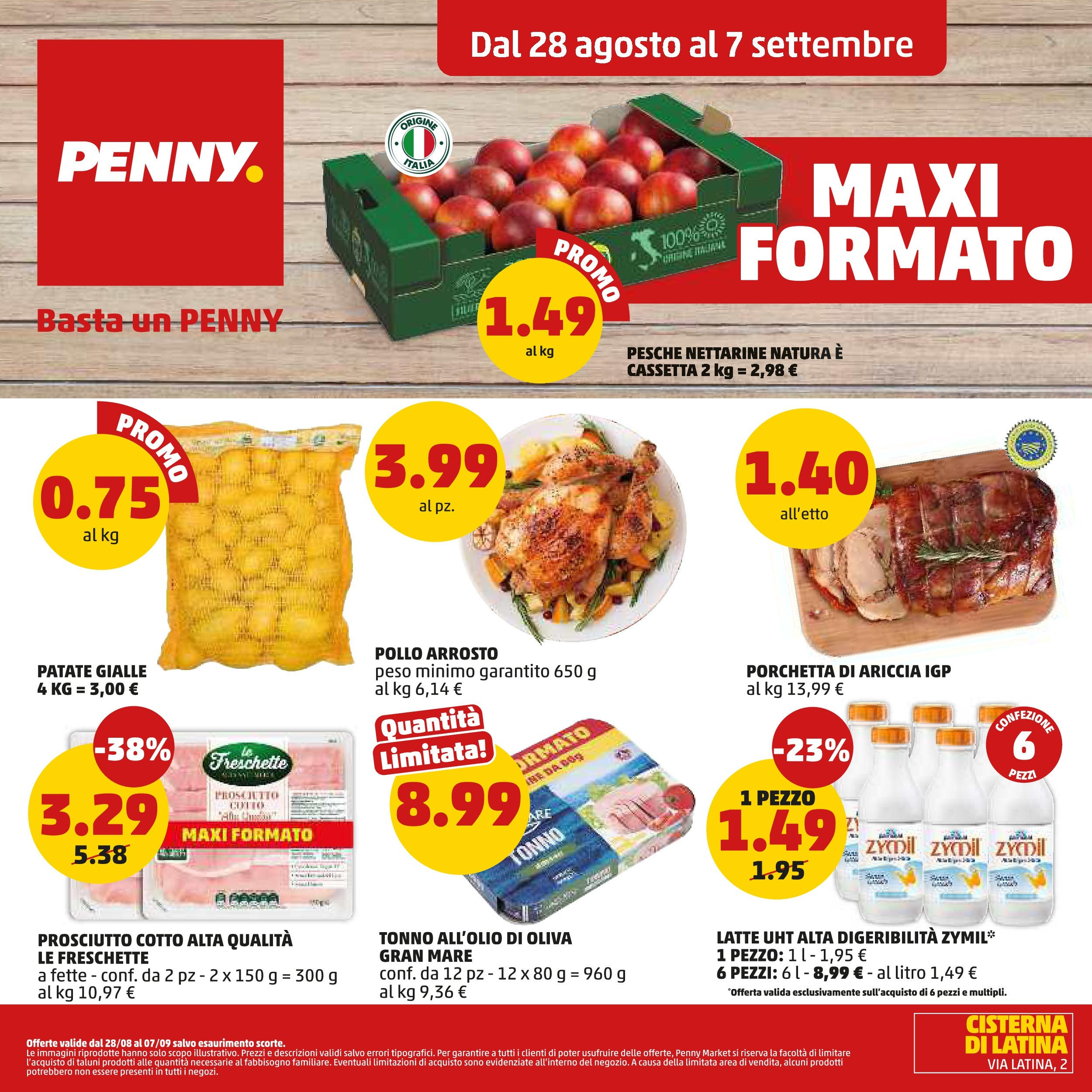 Volantino PENNY dal 27/08/2025 anteprima > (PENNY - Maxi formato) | Pagina: 1 | Prodotti: Arrosto, Pollo, Patate, Tonno Volantino PENNY dal 27/08/2025 anteprima > (PENNY - Maxi formato) | Pagina: 1 | Prodotti: Arrosto, Pollo, Patate, Tonno