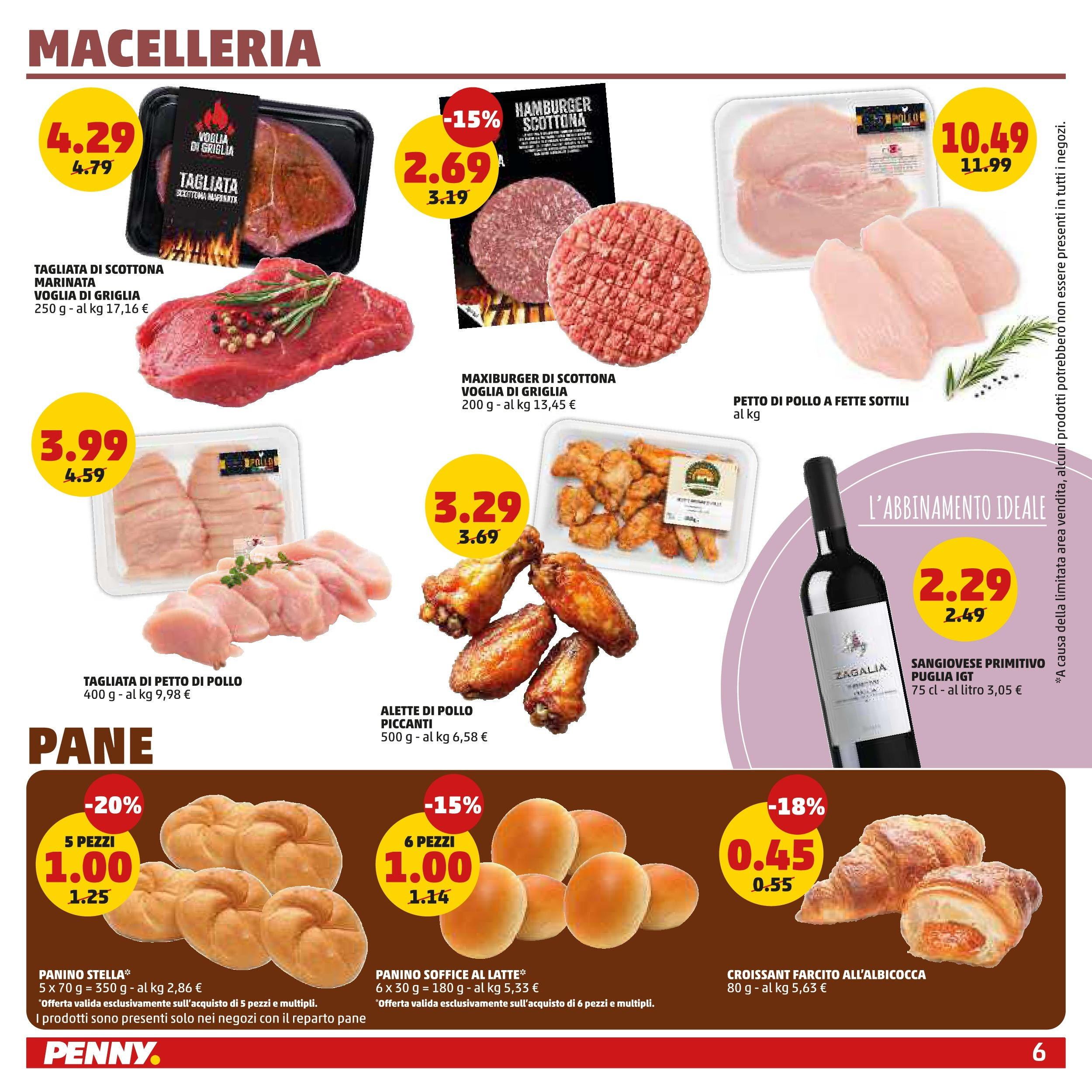 Volantino PENNY dal 27/08/2025 anteprima > (PENNY - Maxi formato) | Pagina: 6 | Prodotti: Petto di Pollo, Pane, Griglia, Hamburger Volantino PENNY dal 27/08/2025 anteprima > (PENNY - Maxi formato) | Pagina: 6 | Prodotti: Petto di Pollo, Pane, Griglia, Hamburger