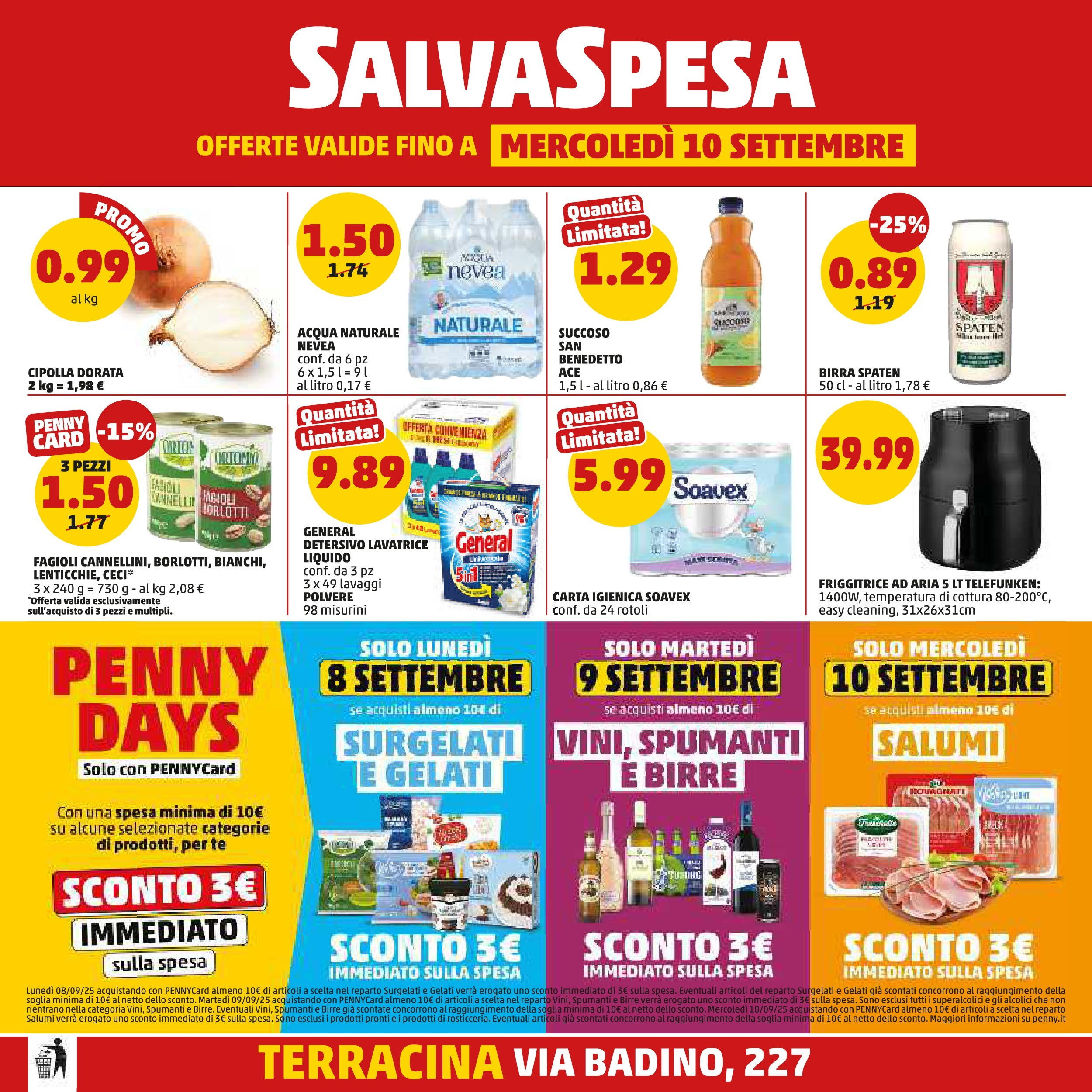 Volantino PENNY dal 27/08/2025 anteprima > (PENNY - Maxi formato) | Pagina: 20 | Prodotti: Friggitrice ad aria, Tè, Fagioli, Acqua naturale Volantino PENNY dal 27/08/2025 anteprima > (PENNY - Maxi formato) | Pagina: 20 | Prodotti: Friggitrice ad aria, Tè, Fagioli, Acqua naturale