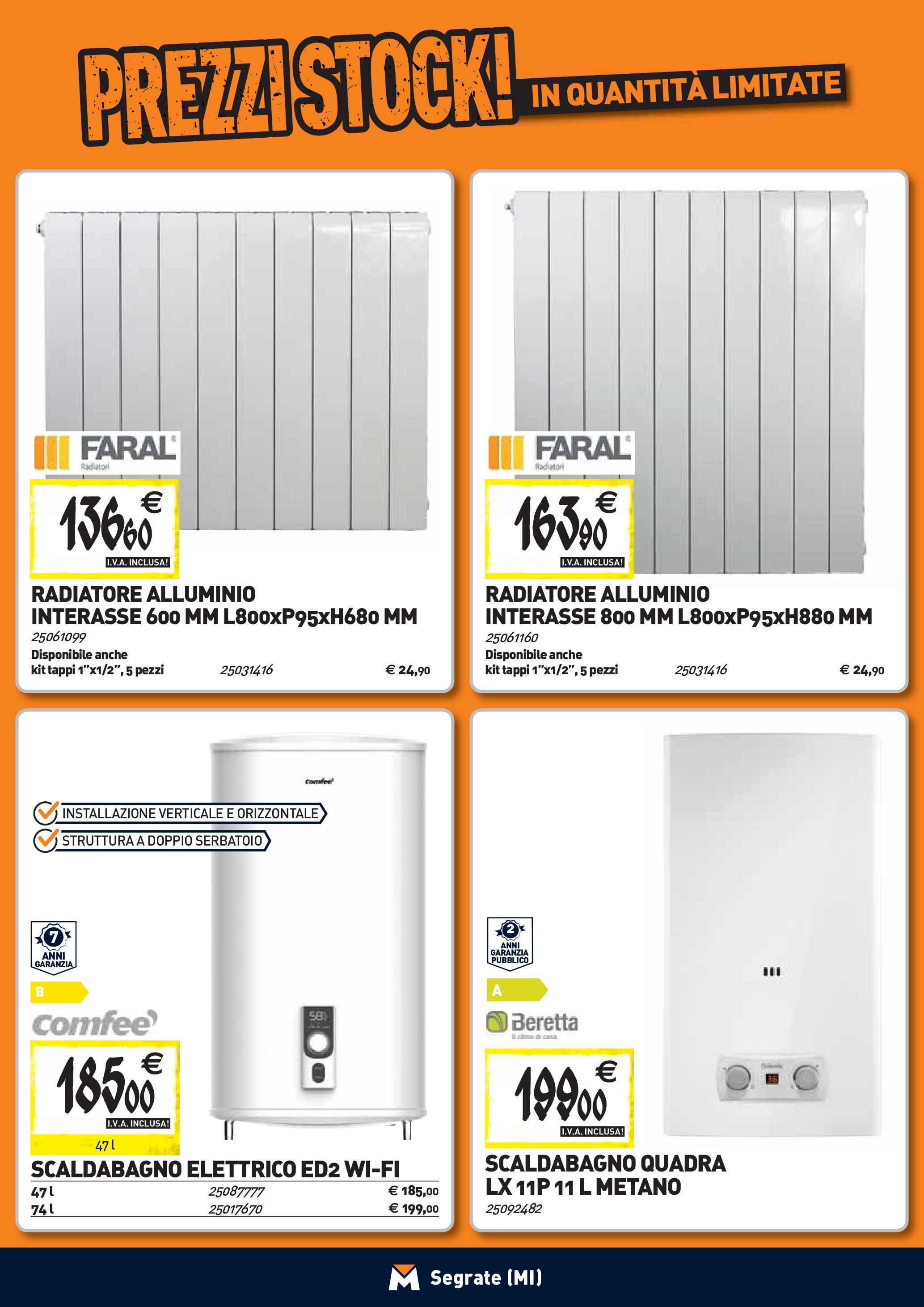 TECNOMAT - Straordinari prezzi stock! dal 27/08/2025 anteprima > nuovo offerte!β³ | Pagina: 7 | Prodotti: Scaldabagno, Alluminio Nuovo TECNOMAT - Straordinari prezzi stock! dal 27/08/2025 > offerte anteprima ποΈ | Pagina: 7 | Prodotti: Scaldabagno, Alluminio