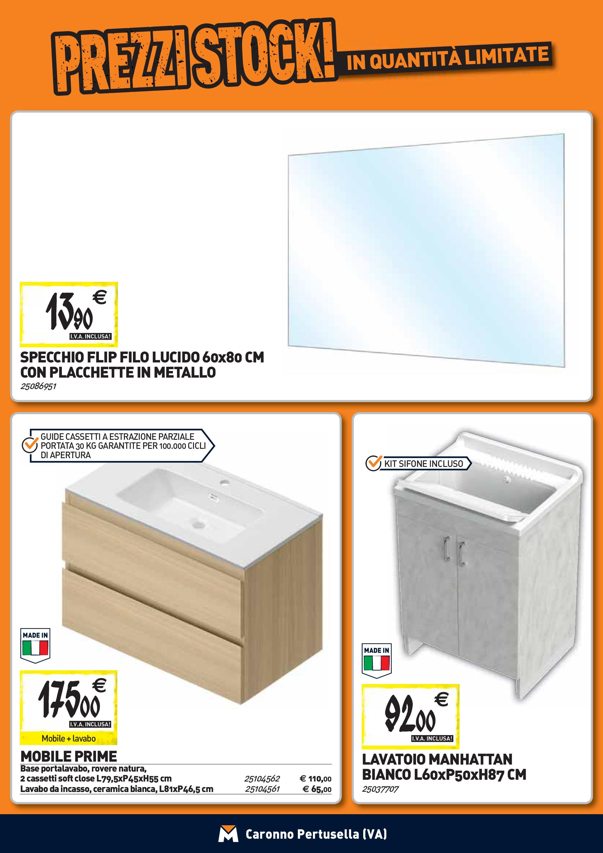 TECNOMAT - Straordinari prezzi stock! dal 27/08/2025 anteprima > nuovo offerte!β³ | Pagina: 6 | Prodotti: Mobile, Specchio Nuovo TECNOMAT - Straordinari prezzi stock! dal 27/08/2025 > offerte anteprima ποΈ | Pagina: 6 | Prodotti: Mobile, Specchio