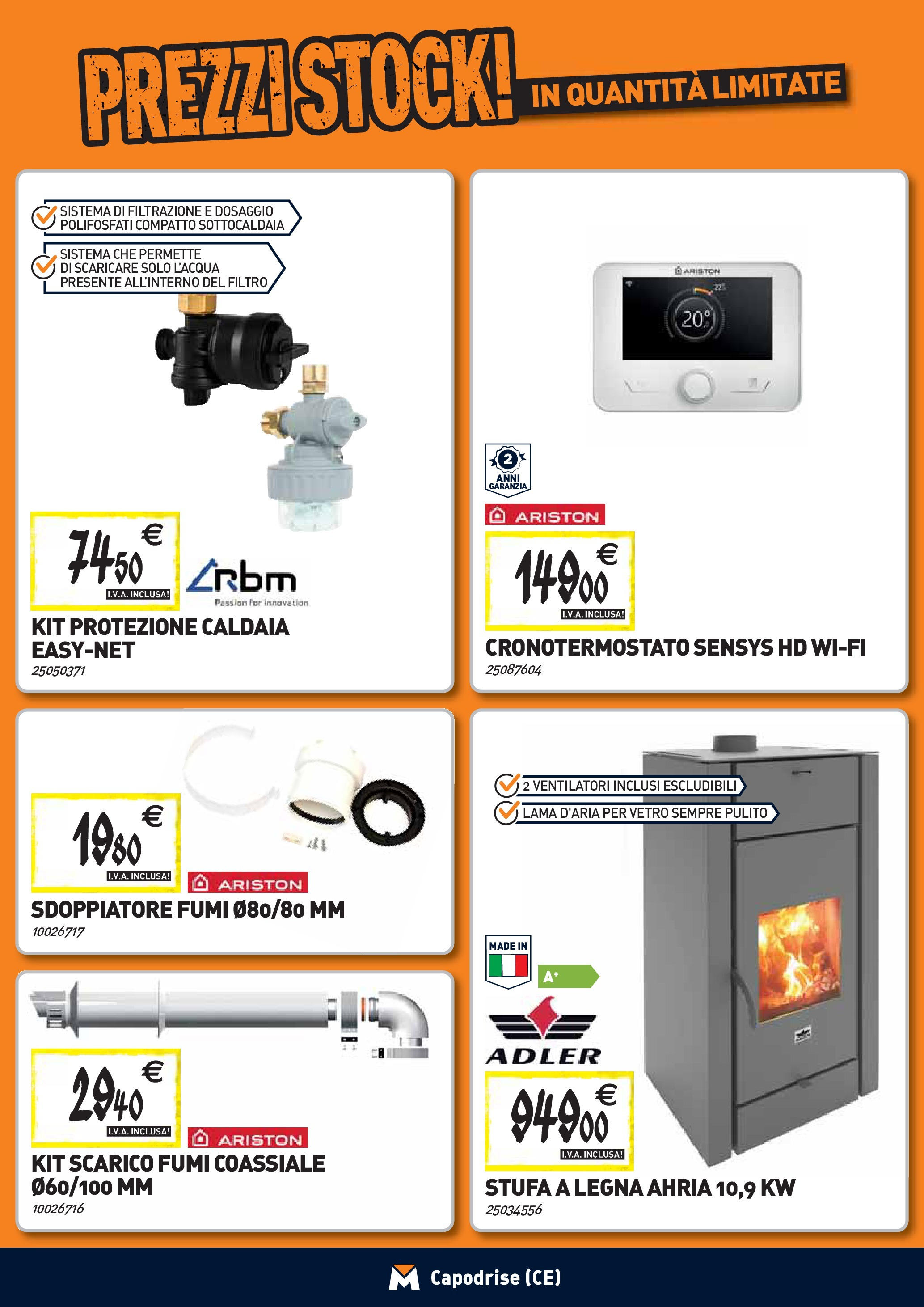 TECNOMAT - Straordinari prezzi stock! dal 27/08/2025 anteprima > nuovo offerte!β³ | Pagina: 8 | Prodotti: Caldaia, Stufa a legna, Stufa Nuovo TECNOMAT - Straordinari prezzi stock! dal 27/08/2025 > offerte anteprima ποΈ | Pagina: 8 | Prodotti: Caldaia, Stufa a legna, Stufa