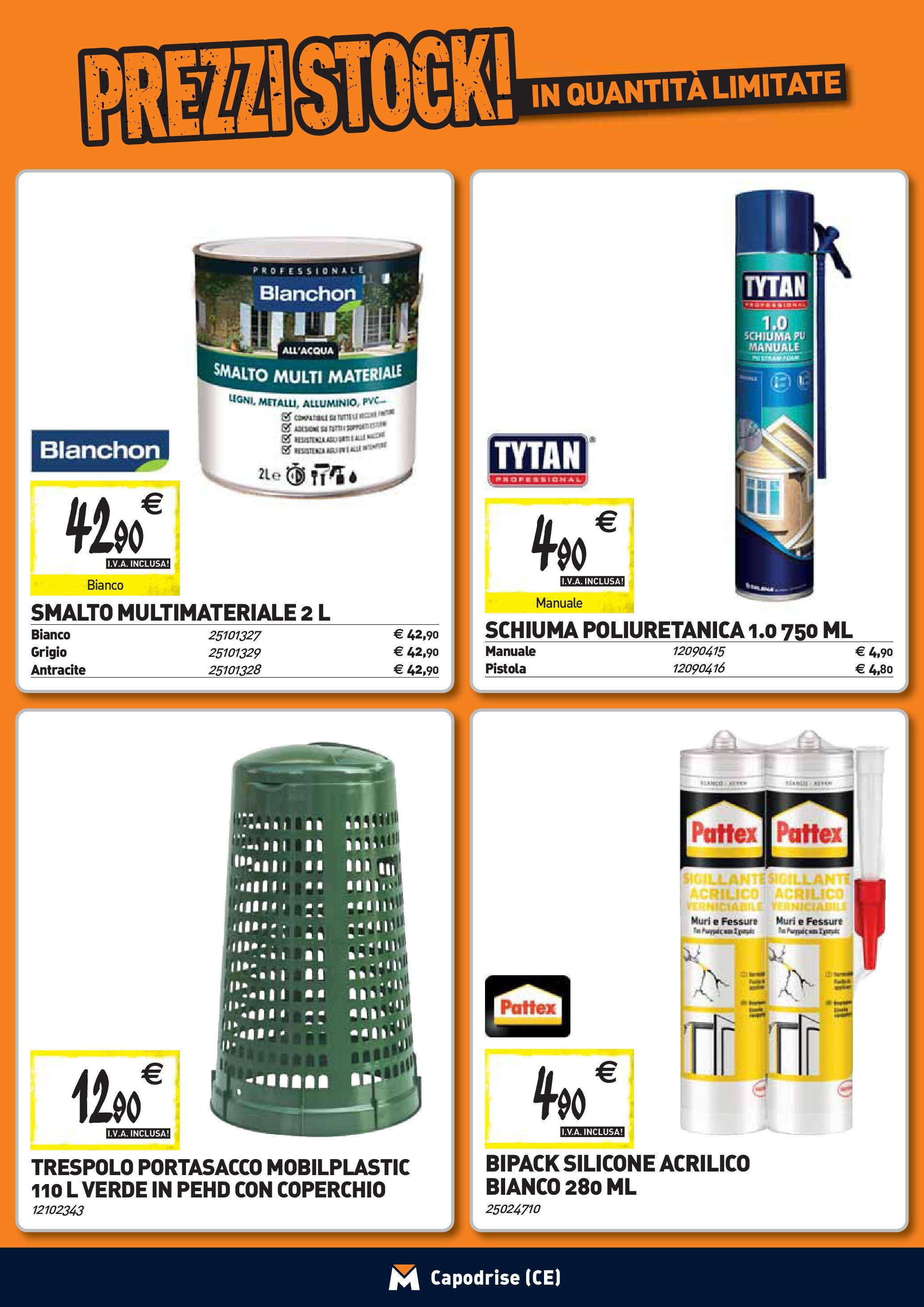 TECNOMAT - Straordinari prezzi stock! dal 27/08/2025 anteprima > nuovo offerte!β³ | Pagina: 15 | Prodotti: Silicone Nuovo TECNOMAT - Straordinari prezzi stock! dal 27/08/2025 > offerte anteprima ποΈ | Pagina: 15 | Prodotti: Silicone