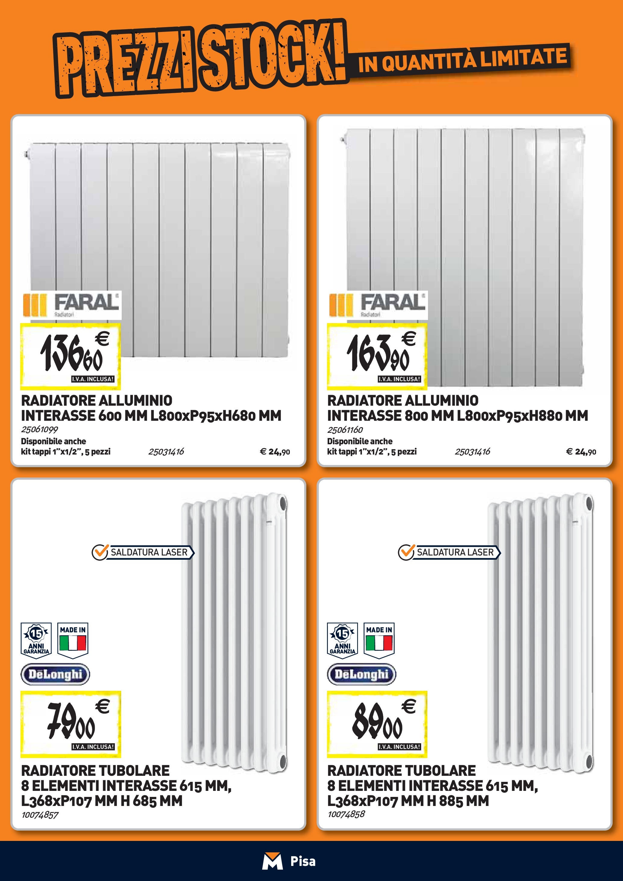 TECNOMAT - Straordinari prezzi stock! dal 27/08/2025 anteprima > nuovo offerte!β³ | Pagina: 7 | Prodotti: Alluminio Nuovo TECNOMAT - Straordinari prezzi stock! dal 27/08/2025 > offerte anteprima ποΈ | Pagina: 7 | Prodotti: Alluminio