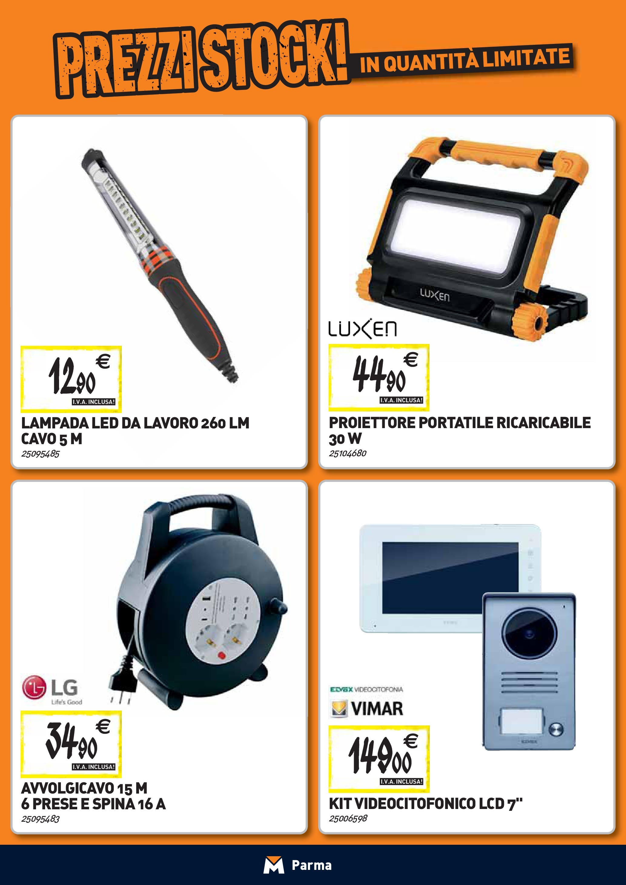 TECNOMAT Parma catalogo dal 27/08/2025 anteprima > nuovo offerte!β³ | Pagina: 17 | Prodotti: Cavo, Lampada Nuovo TECNOMAT Parma catalogo dal 27/08/2025 > offerte anteprima ποΈ | Pagina: 17 | Prodotti: Cavo, Lampada