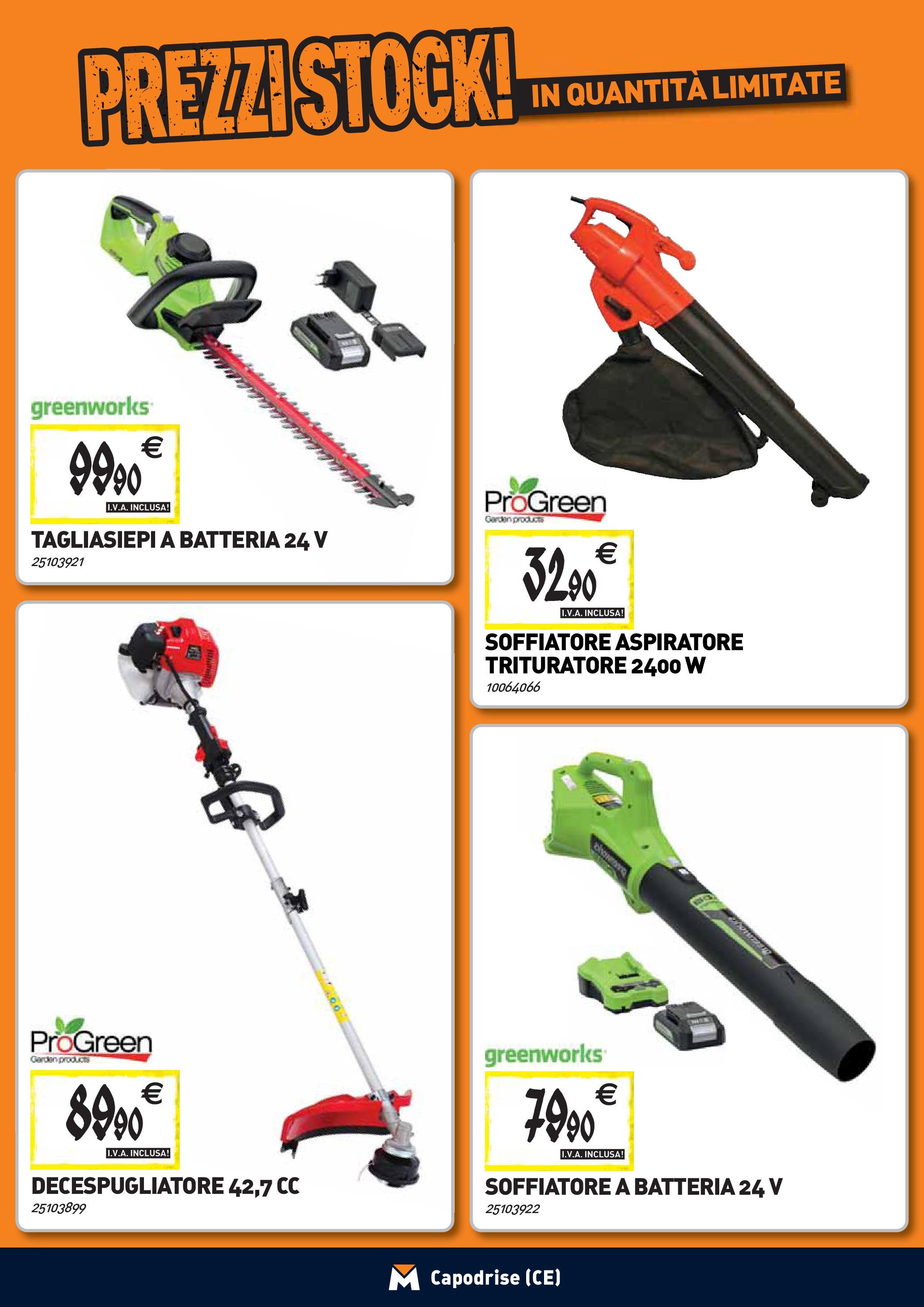 TECNOMAT - Straordinari prezzi stock! dal 27/08/2025 anteprima > nuovo offerte!β³ | Pagina: 18 | Prodotti: Tagliasiepi, Decespugliatore, Trituratore, Batteria Nuovo TECNOMAT - Straordinari prezzi stock! dal 27/08/2025 > offerte anteprima ποΈ | Pagina: 18 | Prodotti: Tagliasiepi, Decespugliatore, Trituratore, Batteria