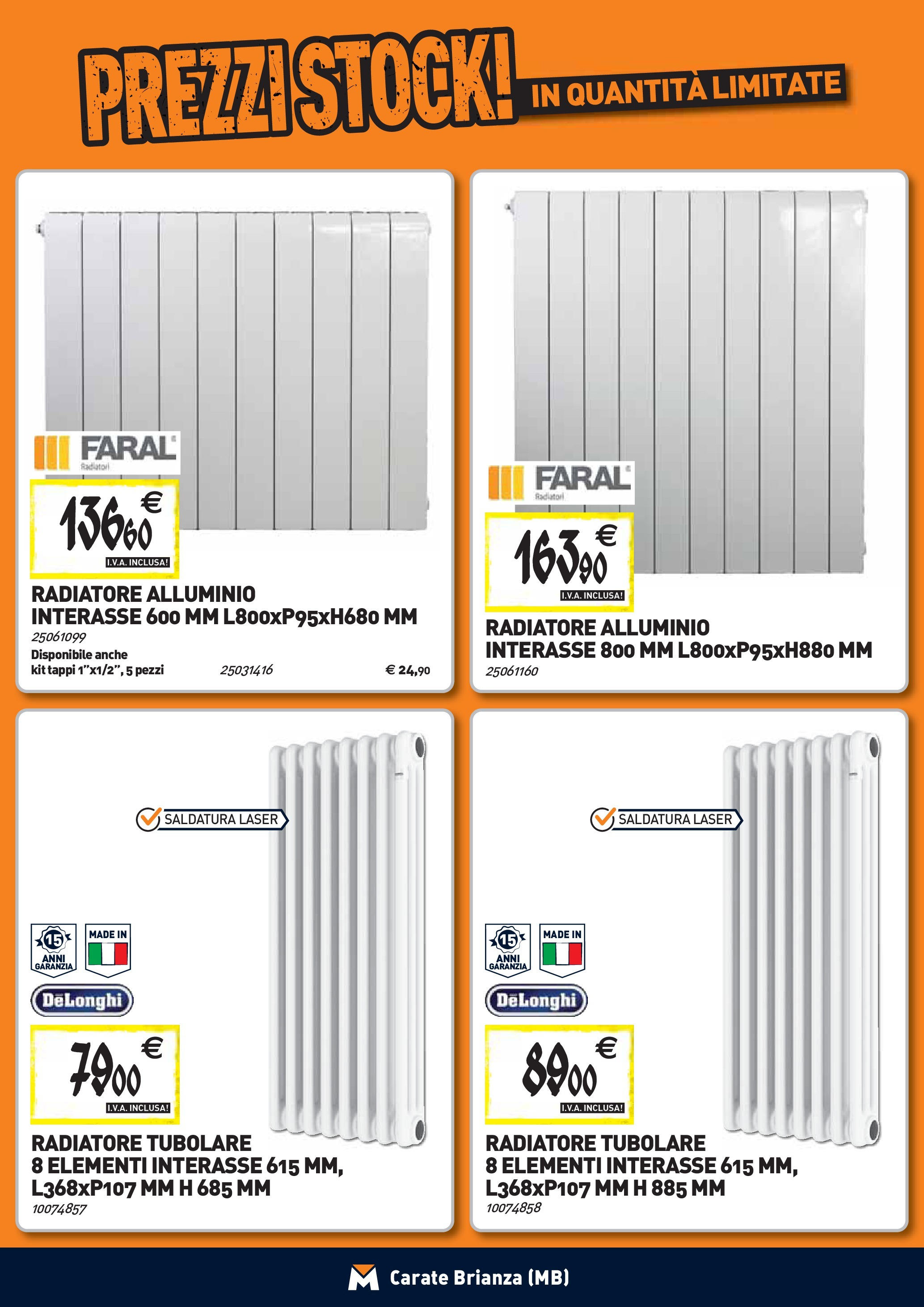 TECNOMAT - Straordinari prezzi stock! dal 27/08/2025 anteprima > nuovo offerte!β³ | Pagina: 7 | Prodotti: Alluminio Nuovo TECNOMAT - Straordinari prezzi stock! dal 27/08/2025 > offerte anteprima ποΈ | Pagina: 7 | Prodotti: Alluminio