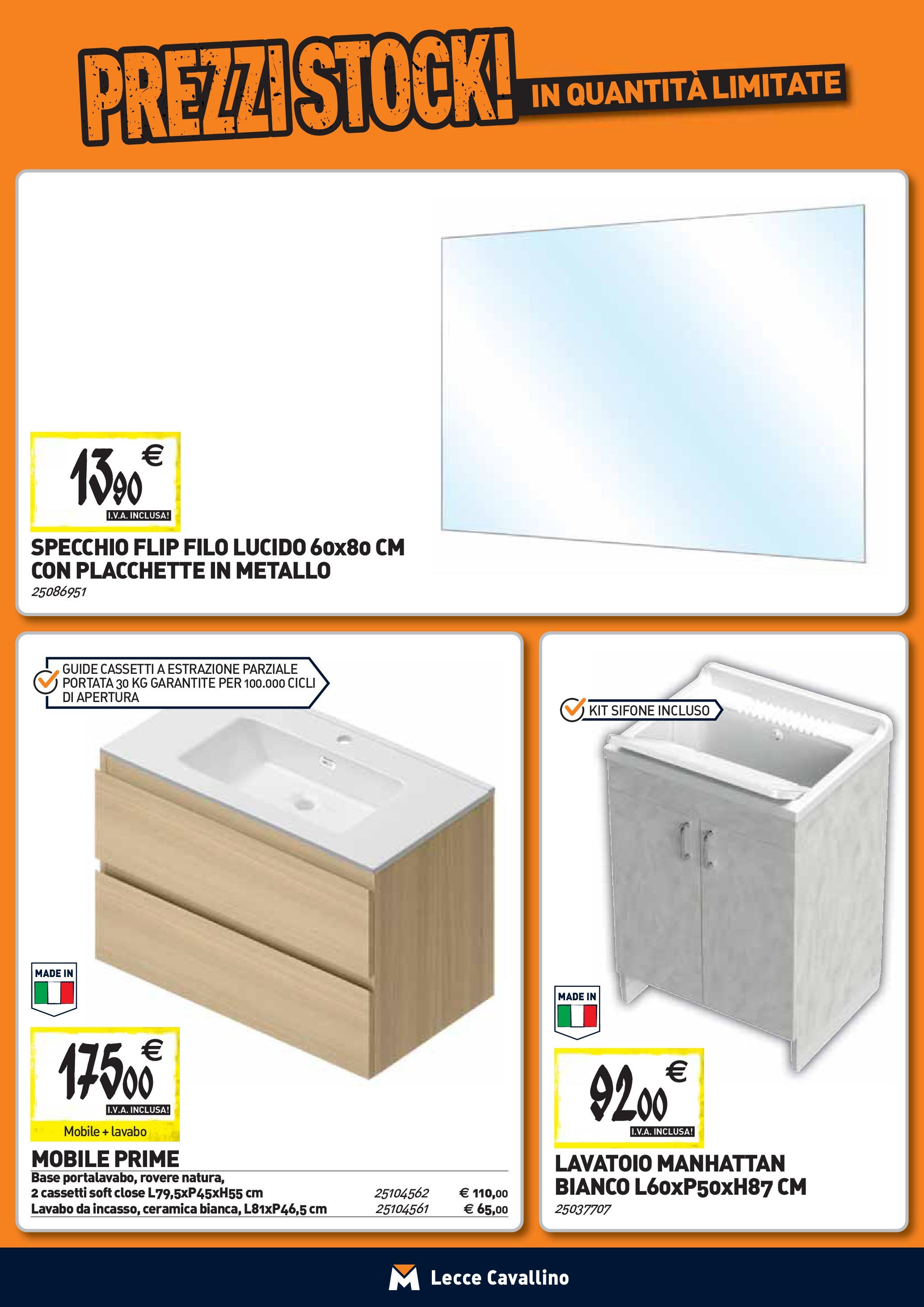 TECNOMAT - Straordinari prezzi stock! dal 27/08/2025 anteprima > nuovo offerte!β³ | Pagina: 6 | Prodotti: Mobile, Specchio Nuovo TECNOMAT - Straordinari prezzi stock! dal 27/08/2025 > offerte anteprima ποΈ | Pagina: 6 | Prodotti: Mobile, Specchio