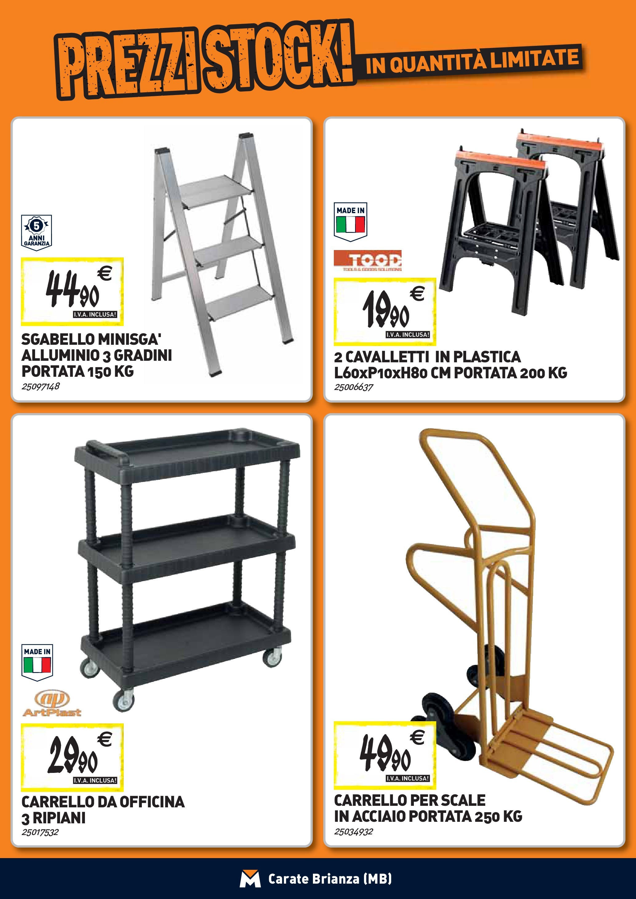 TECNOMAT - Straordinari prezzi stock! dal 27/08/2025 anteprima > nuovo offerte!β³ | Pagina: 23 | Prodotti: Carrello, Sgabello, Alluminio Nuovo TECNOMAT - Straordinari prezzi stock! dal 27/08/2025 > offerte anteprima ποΈ | Pagina: 23 | Prodotti: Carrello, Sgabello, Alluminio