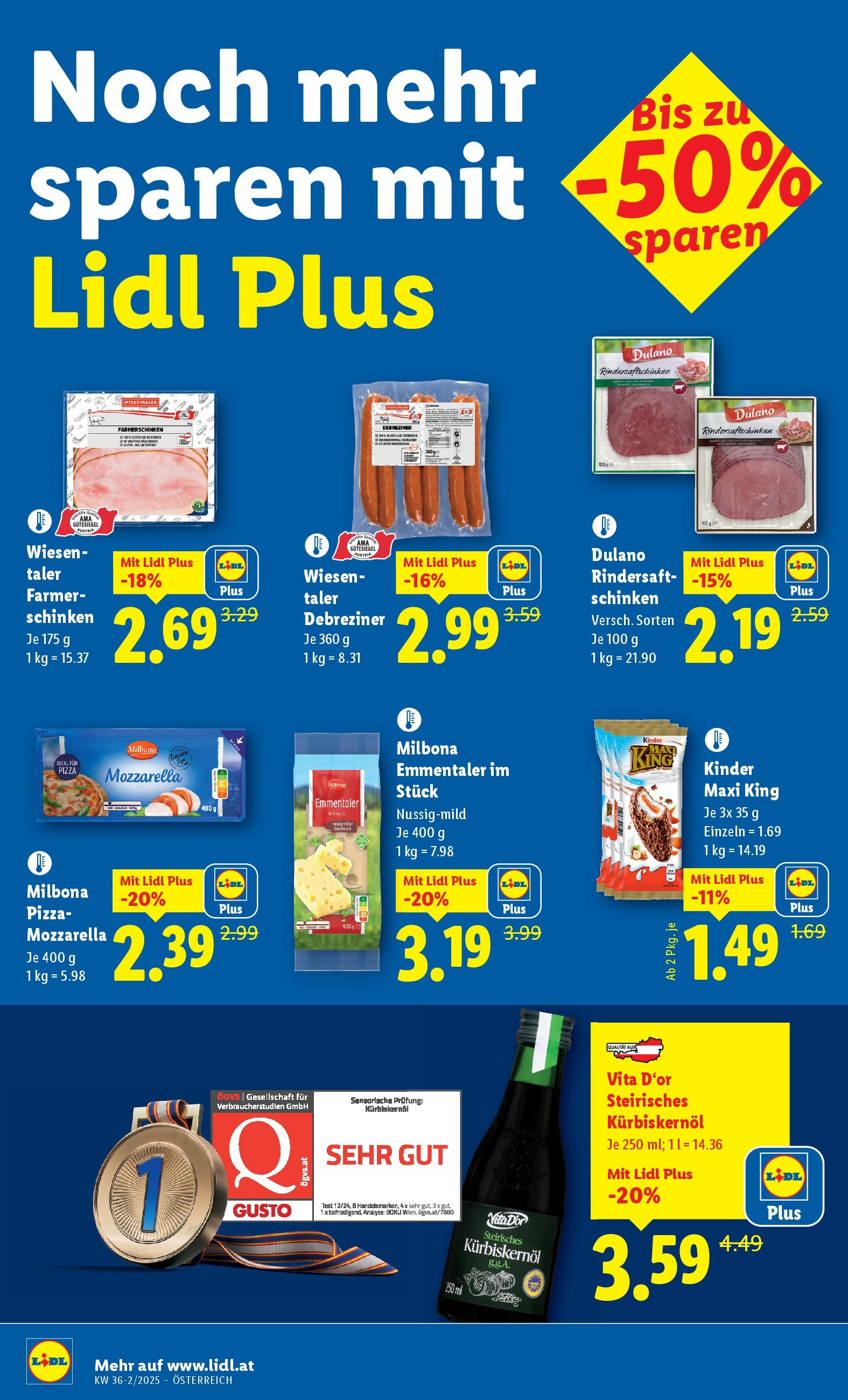 Lidl Flugblatt - Fohnsdorf, Neunkirchen, Graz ab 04.09.2025 - Angebote ab donnerstag | Seite: 12 | Produkte: Schinken, Pizza