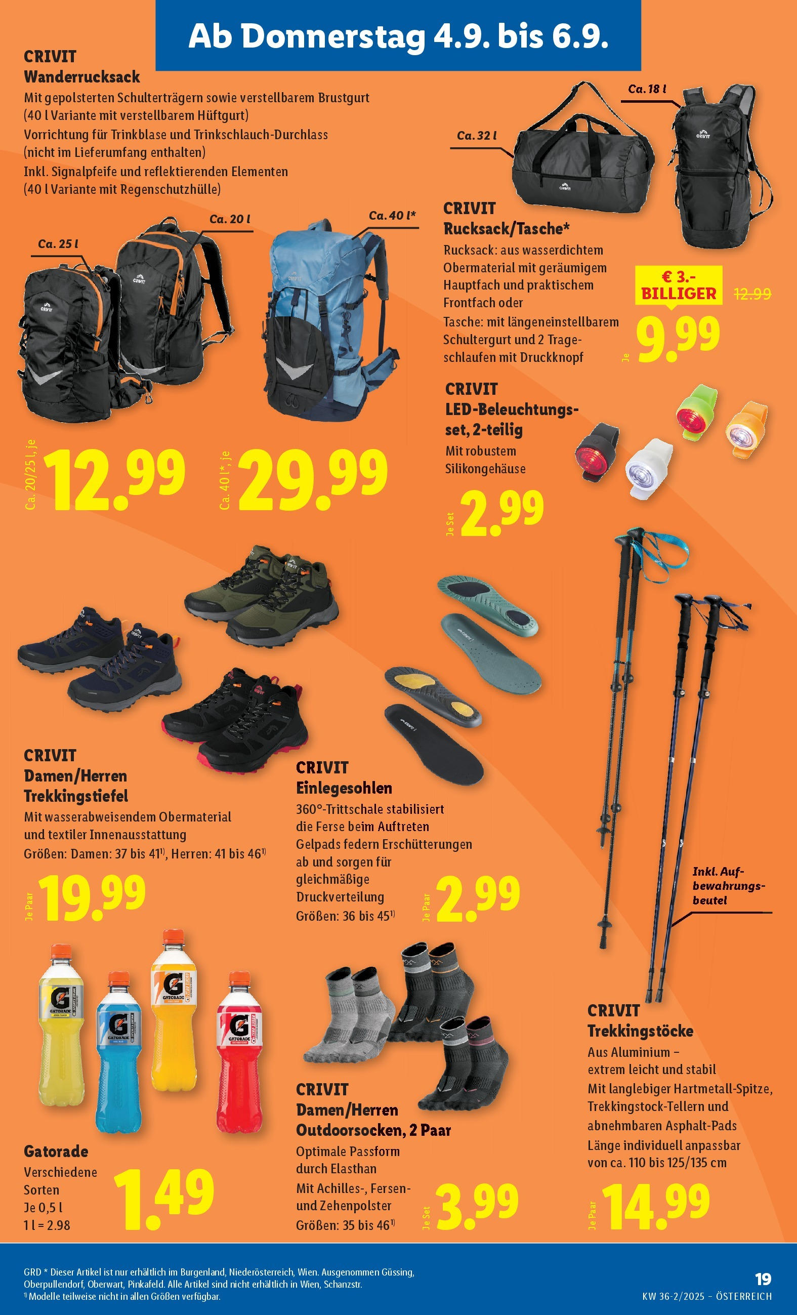 Lidl Flugblatt - Wien, Langenzersdorf, Zwettl ab 04.09.2025 - Angebote ab donnerstag | Seite: 21 | Produkte: Rucksack, Tasche