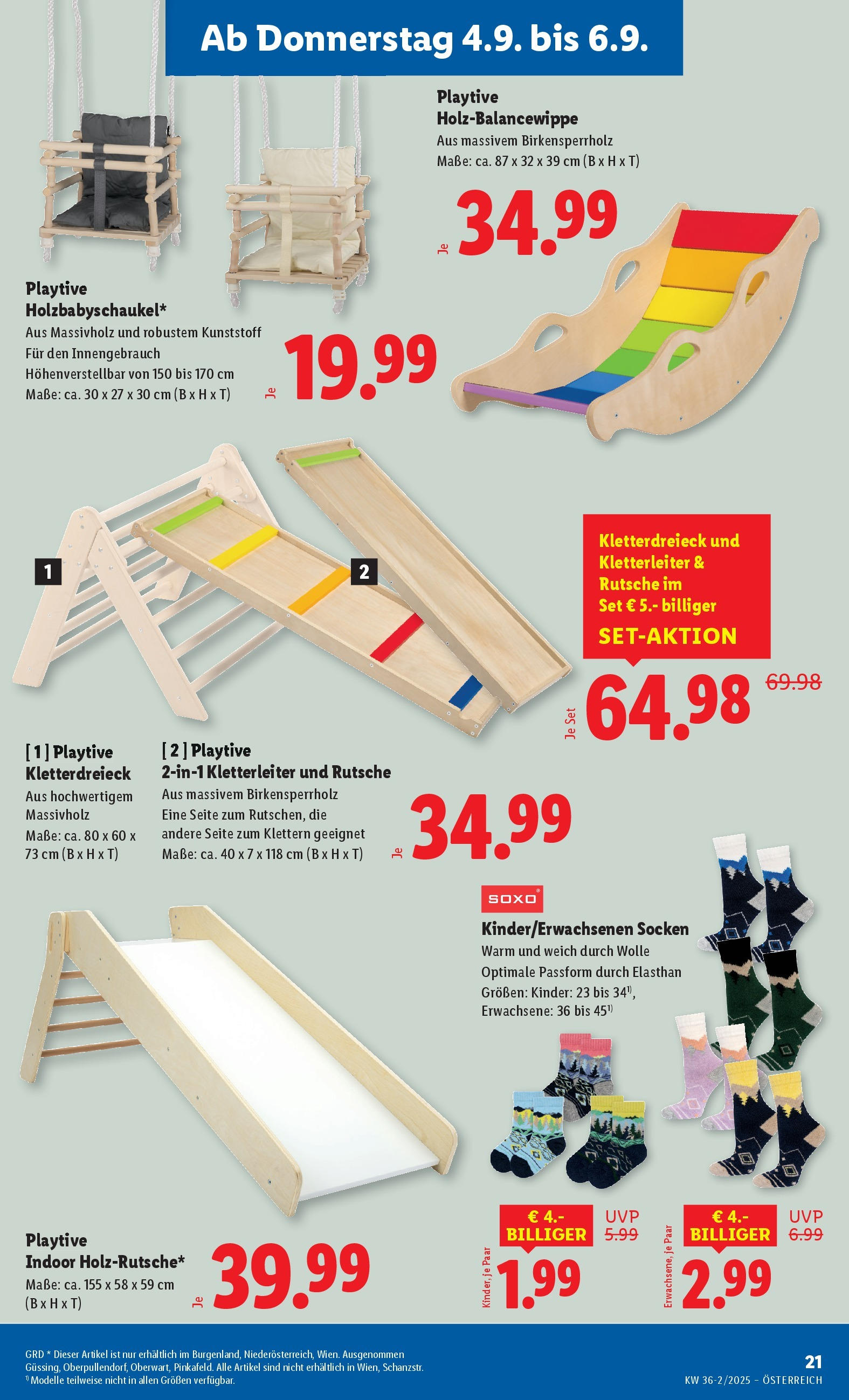 Lidl Flugblatt - Wien, Langenzersdorf, Zwettl ab 04.09.2025 - Angebote ab donnerstag | Seite: 23 | Produkte: Socken